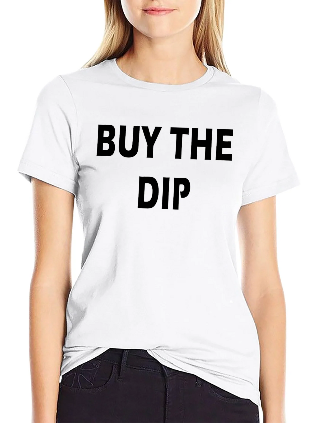 Buy The Dip Black Tee - Trendy Slogan T-Shirt product image 7