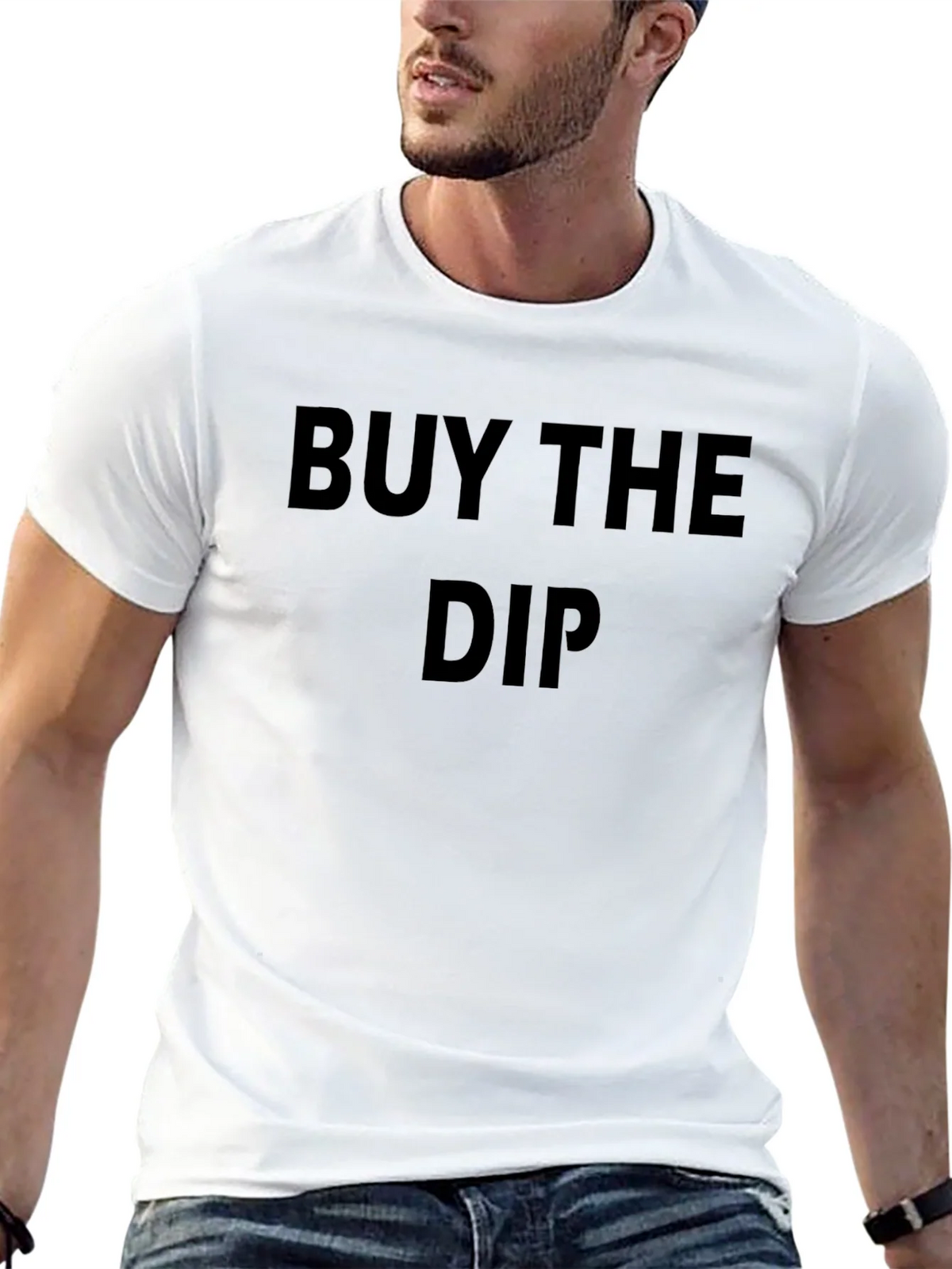 Buy The Dip Black Tee - Trendy Slogan T-Shirt product image 10