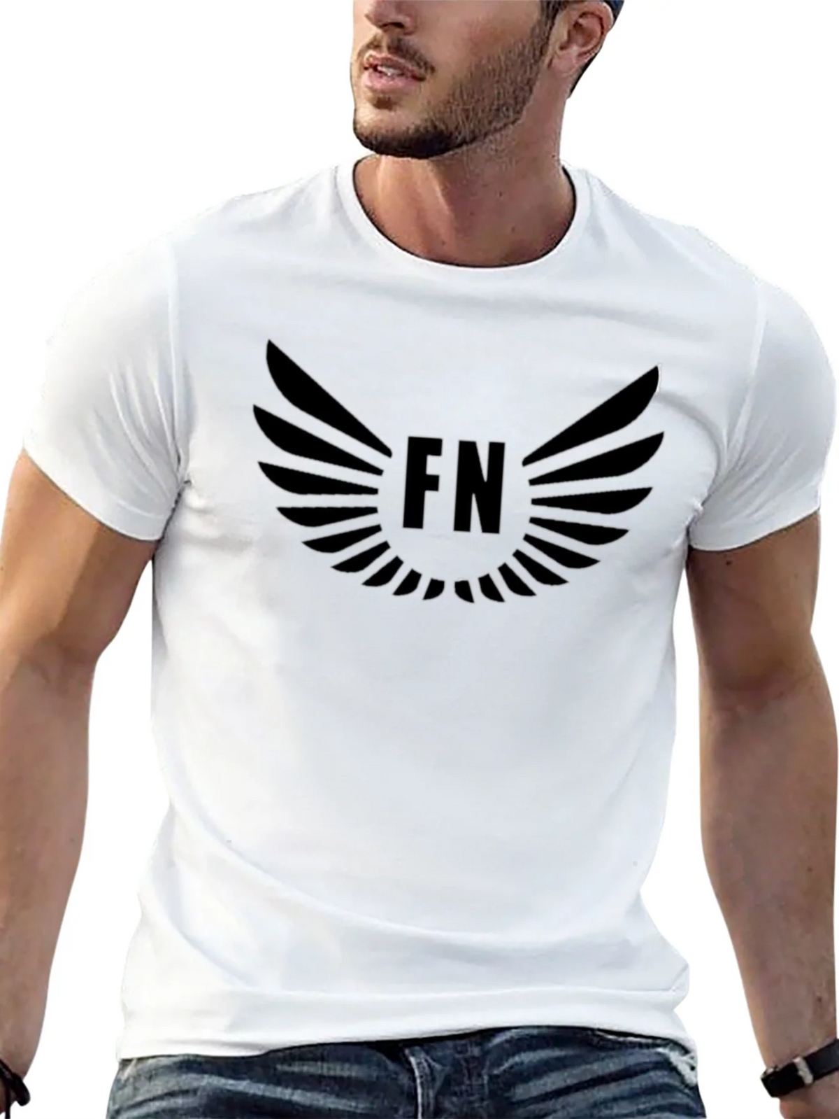 FN Winged Logo Black T-Shirt product image 12