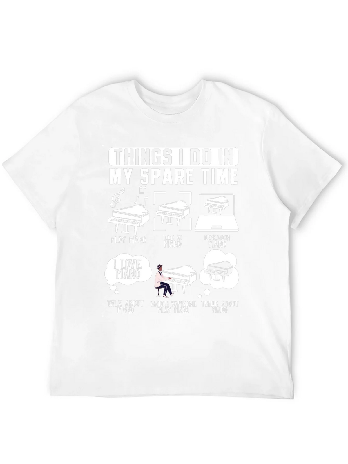 Piano Lover T-Shirt - Spare Time Activities product image 9