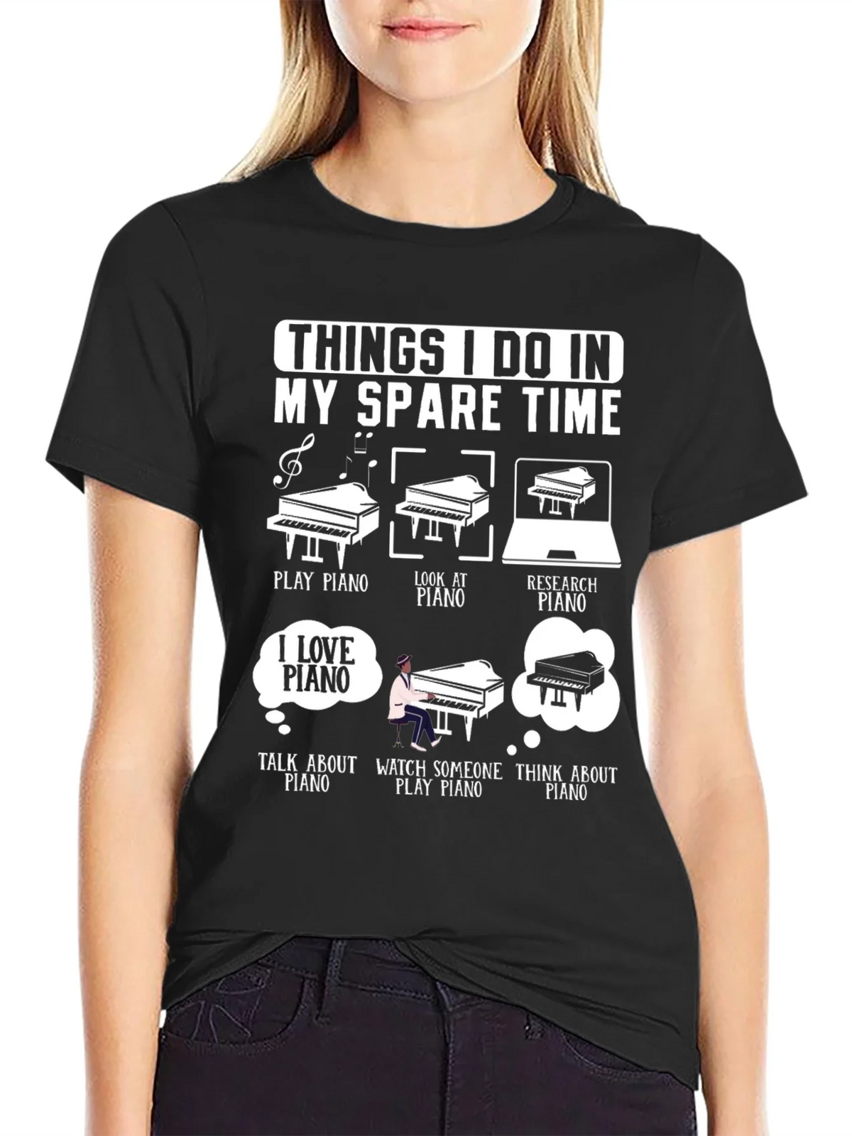 Piano Lover T-Shirt - Spare Time Activities product image 2