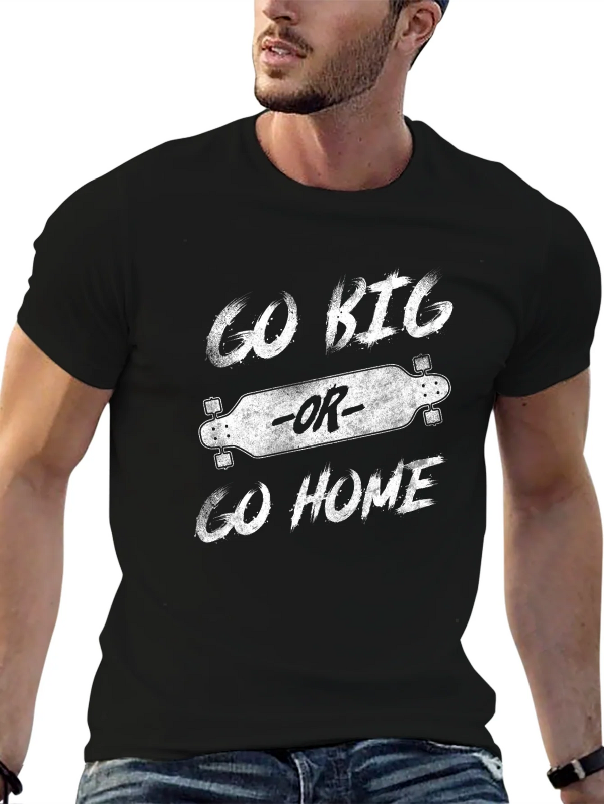 Go Big or Go Home Longboard T-Shirt product image 5