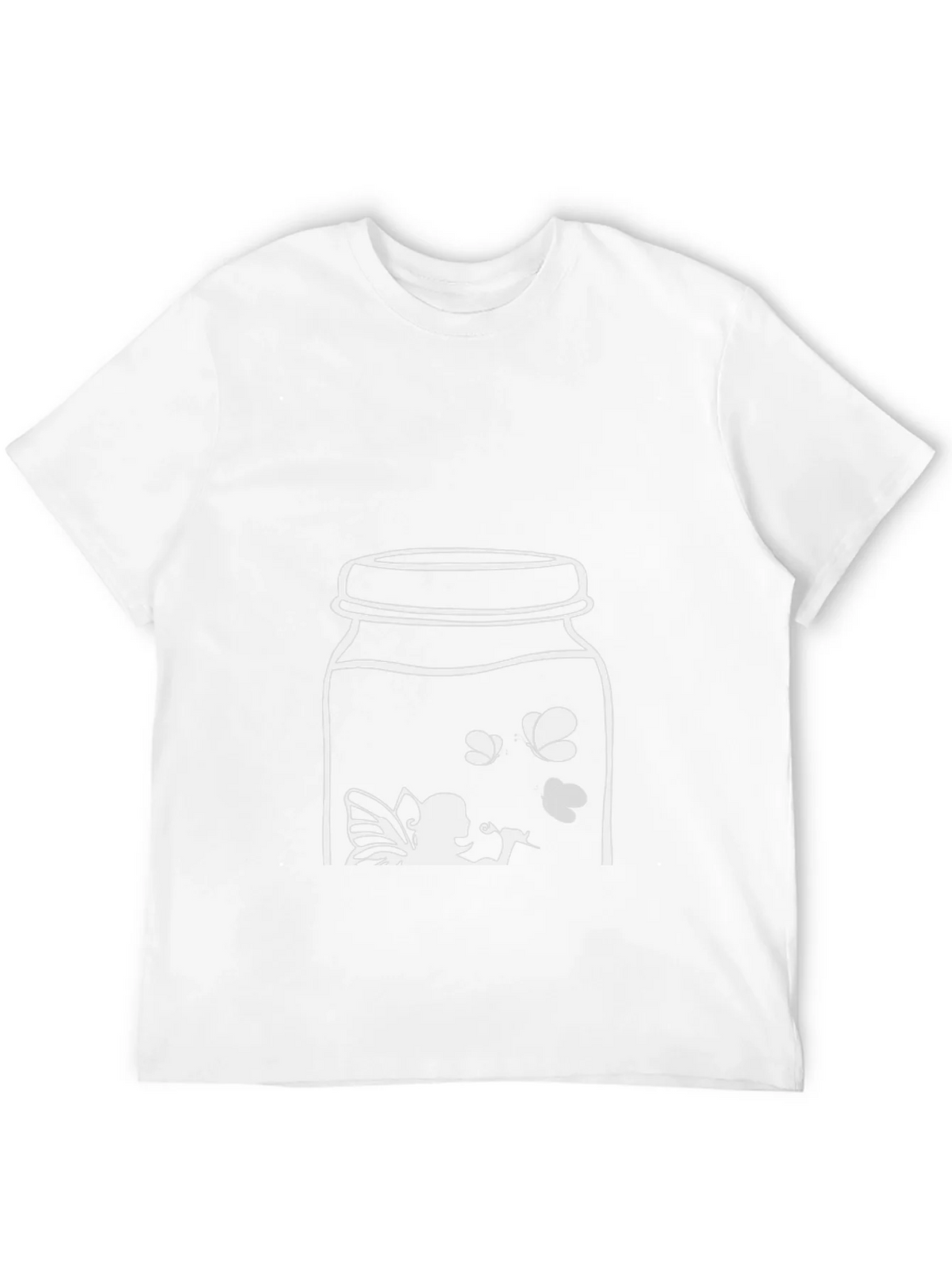 Fairy in a Jar Graphic Tee - Unique Black T-Shirt product image 11