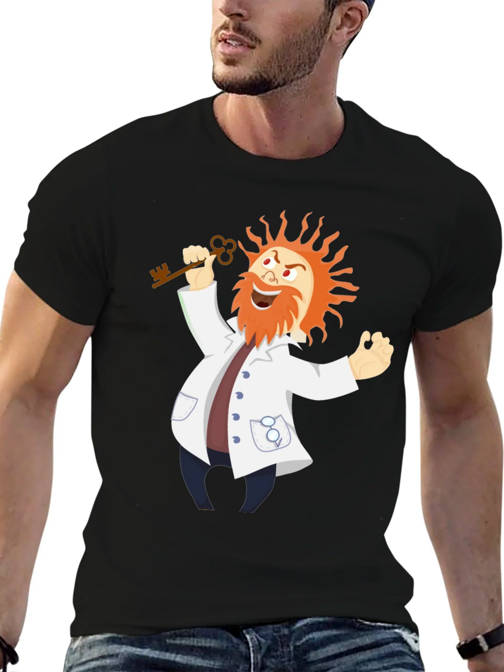 Mad Scientist T-Shirt - Key to Knowledge product image 5