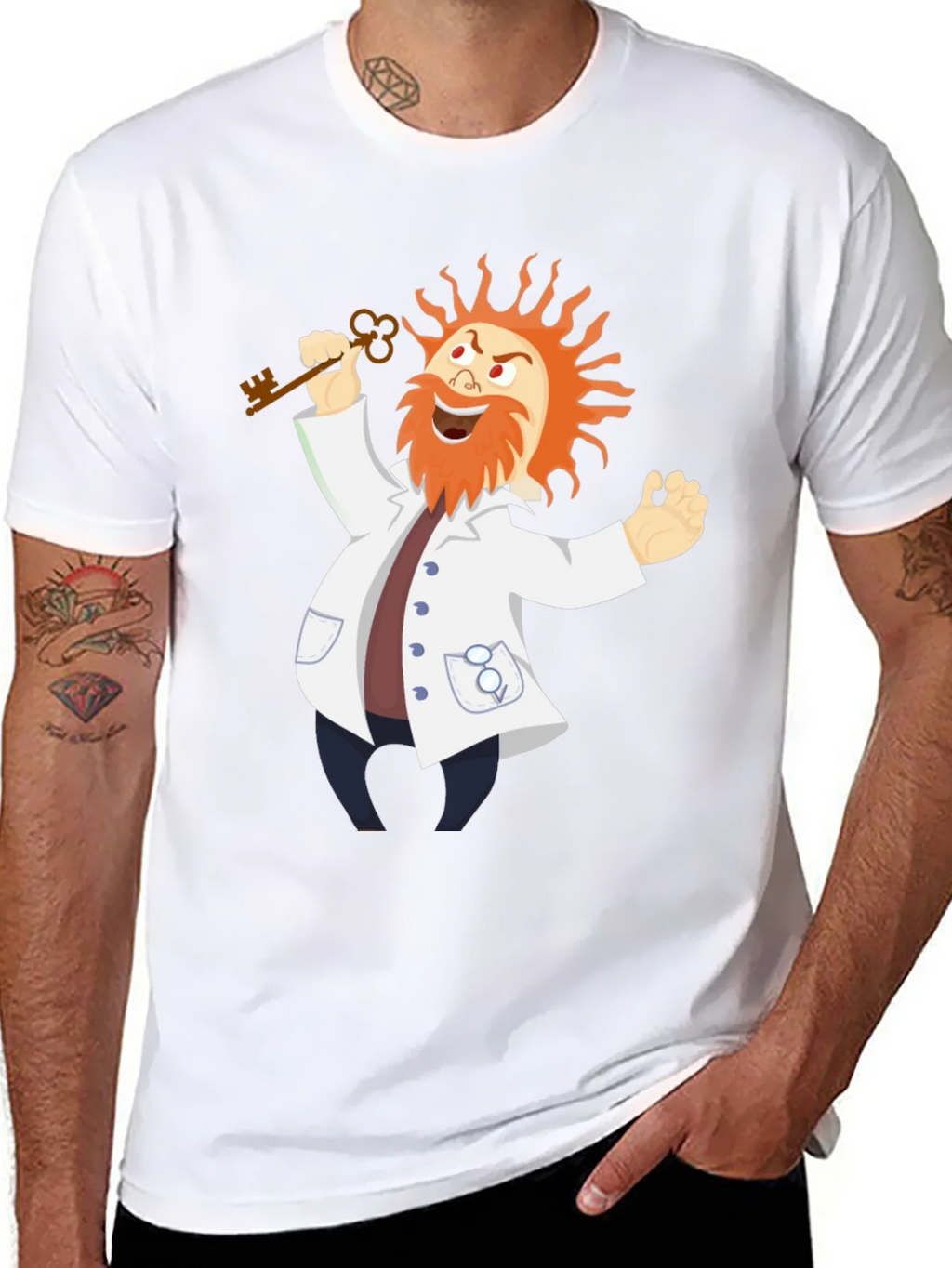 Mad Scientist T-Shirt - Key to Knowledge product image 6
