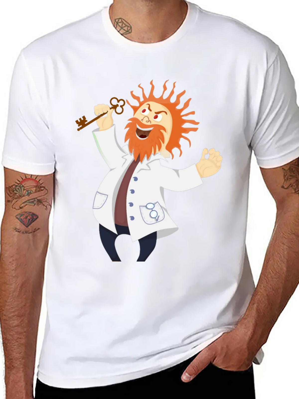 Mad Scientist T-Shirt - Key to Knowledge product image 6