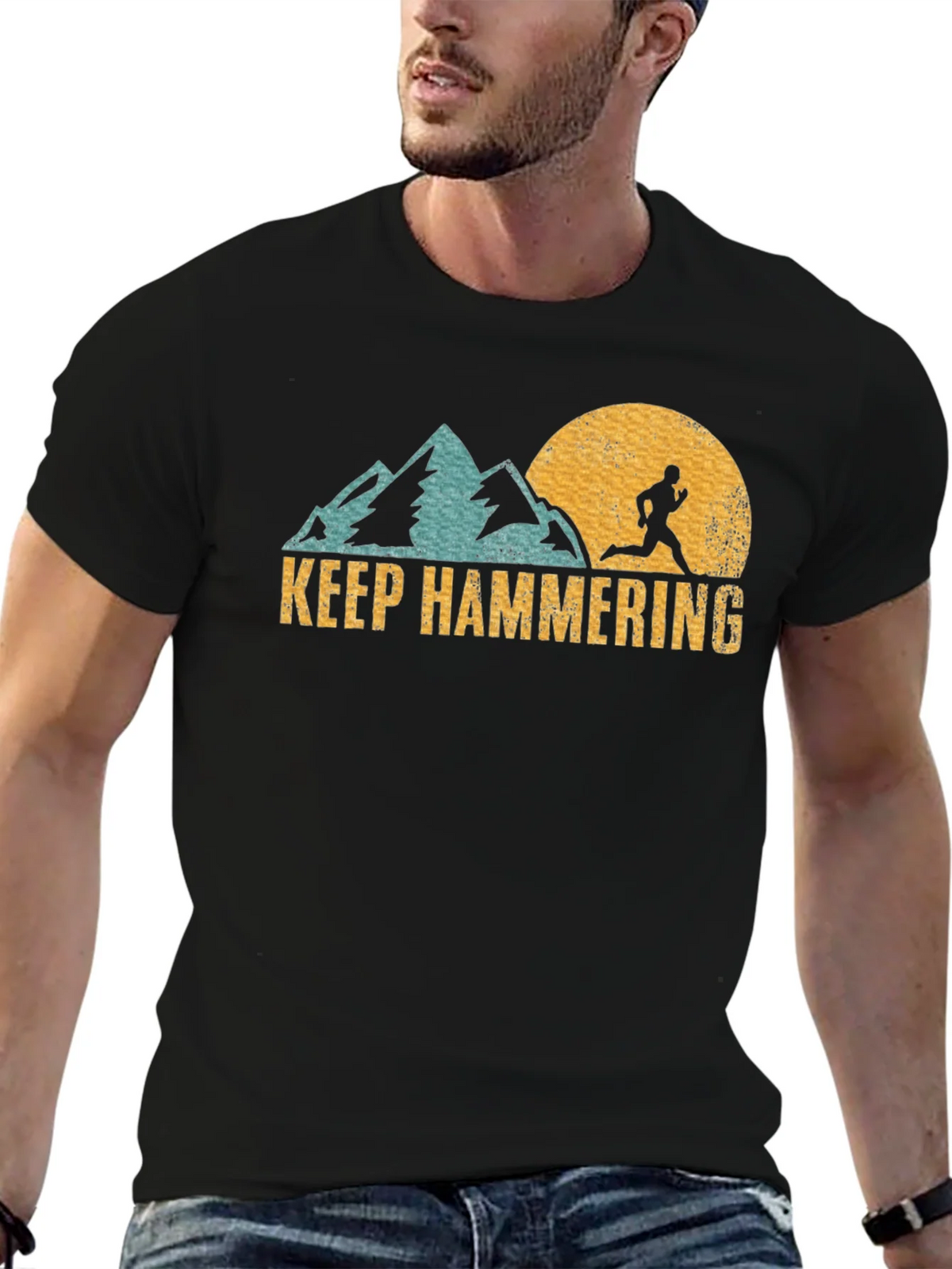 Keep Hammering Graphic Tee - Run the Mountains product image 6