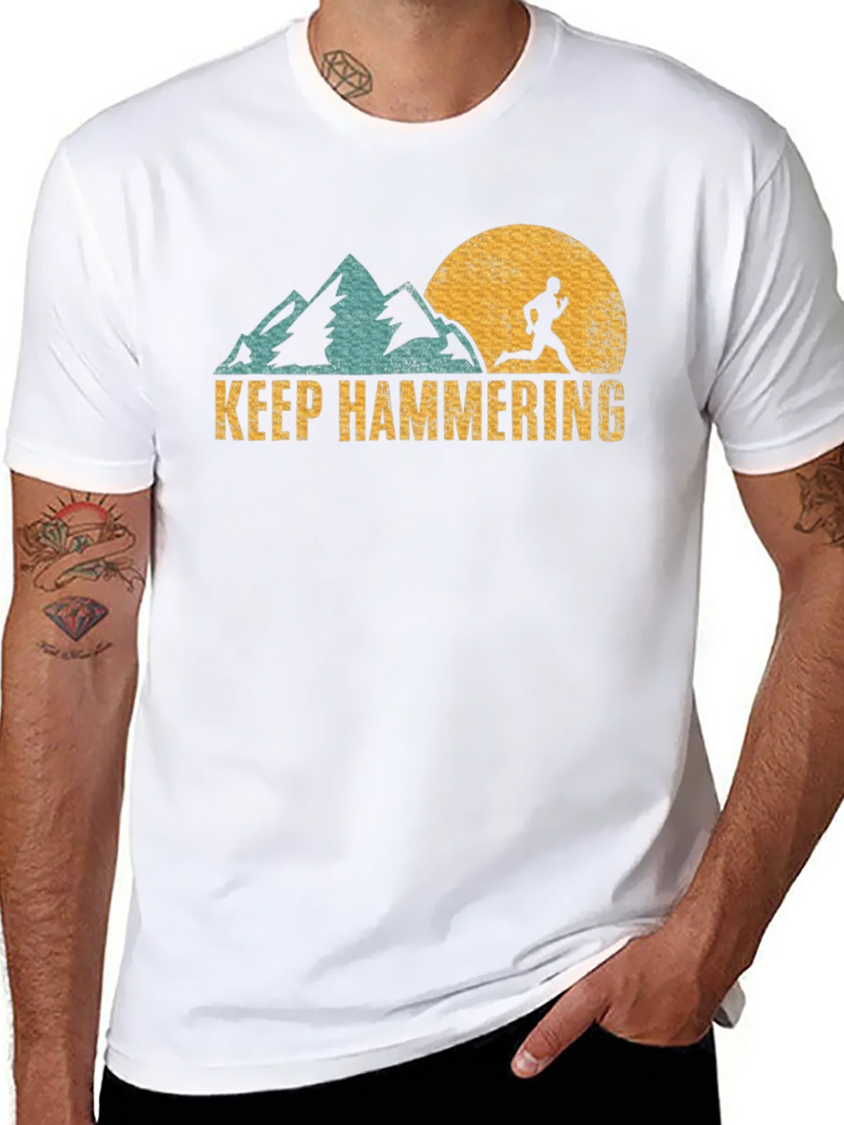 Keep Hammering Graphic Tee - Run the Mountains product image 7