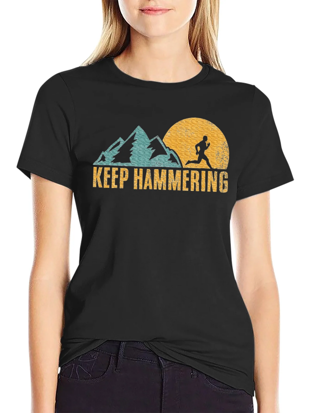 Keep Hammering Graphic Tee - Run the Mountains product image 2