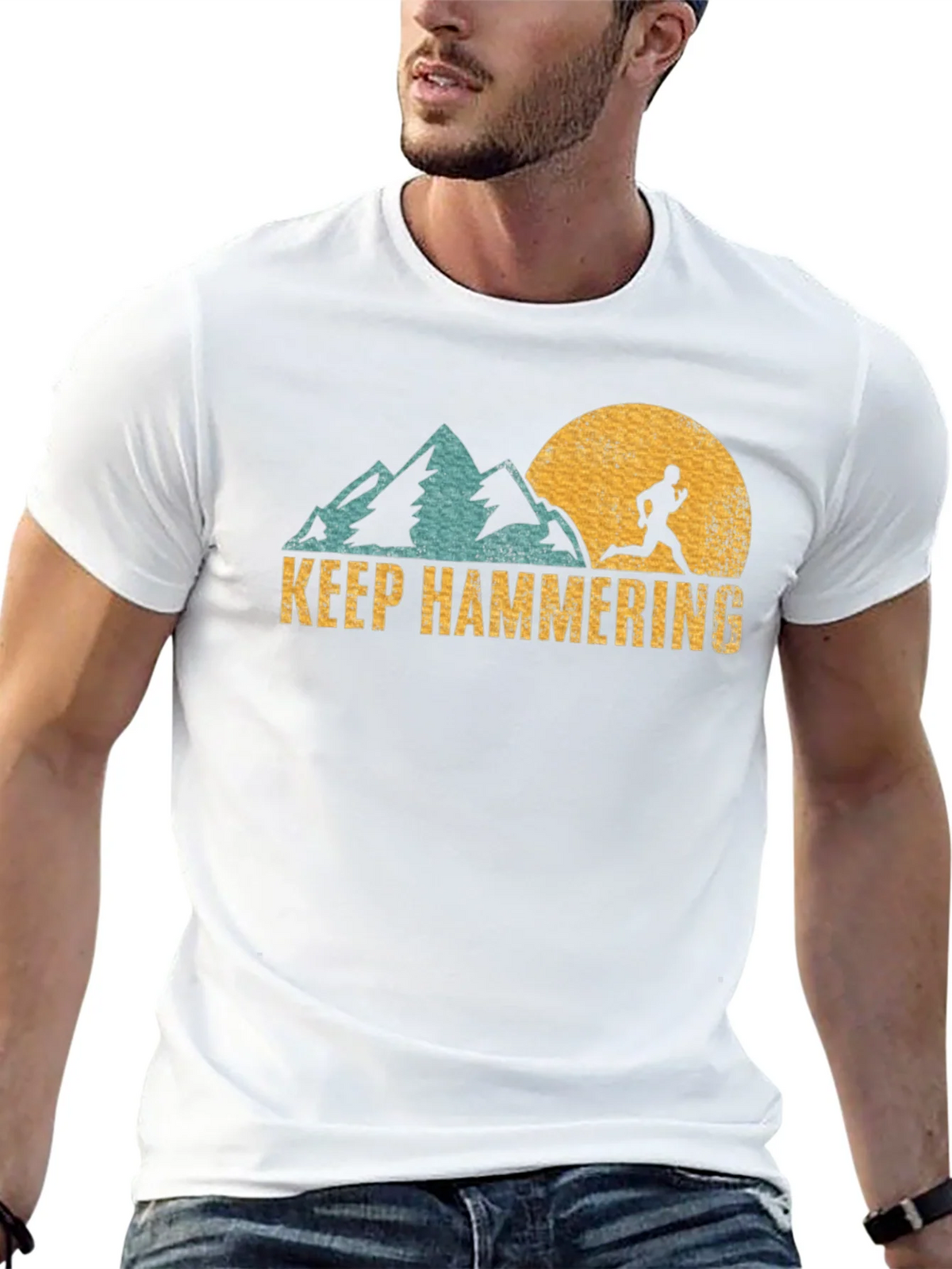 Keep Hammering Graphic Tee - Run the Mountains product image 12