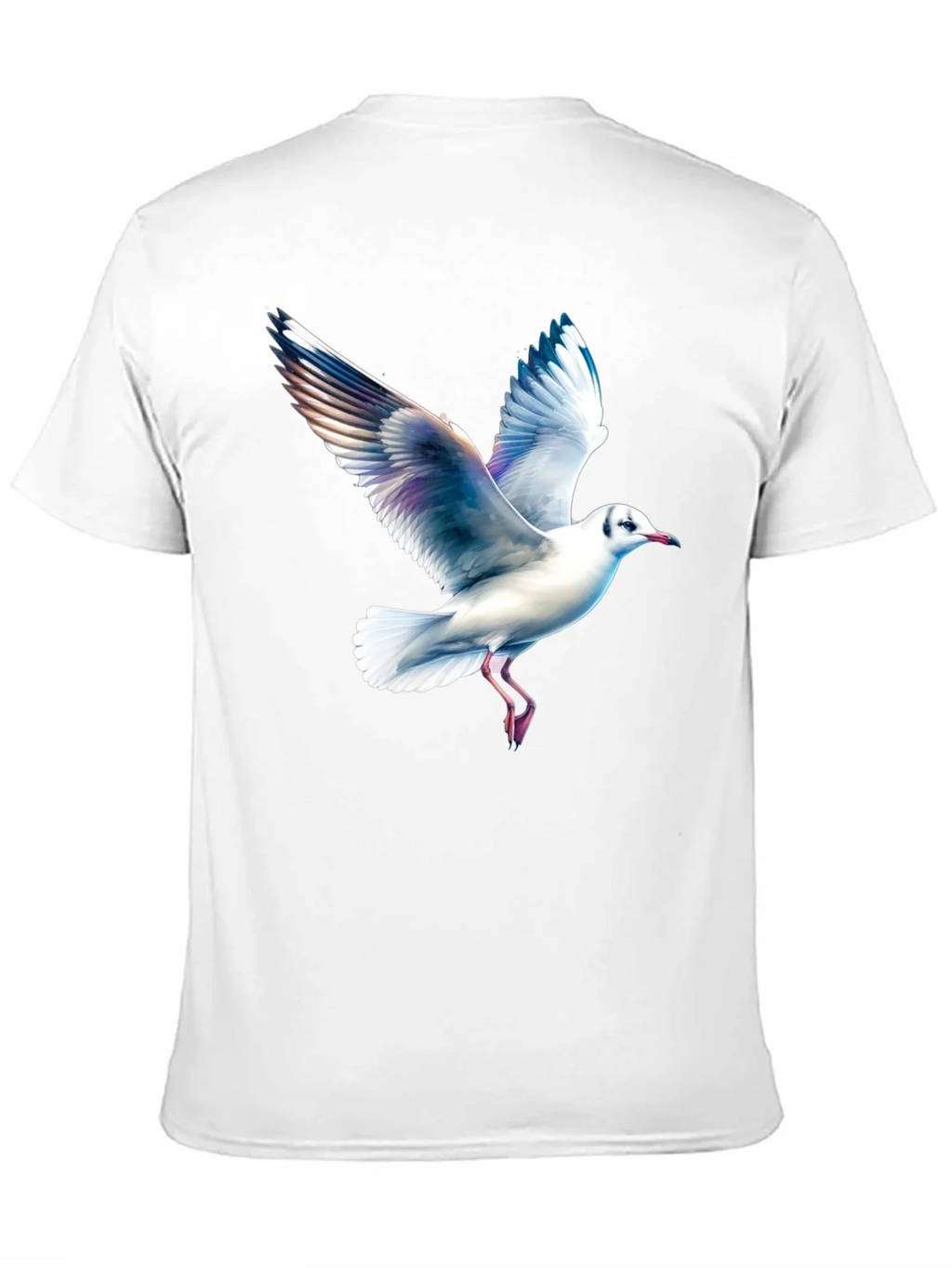 Black T-Shirt with Seagull Print product image 7