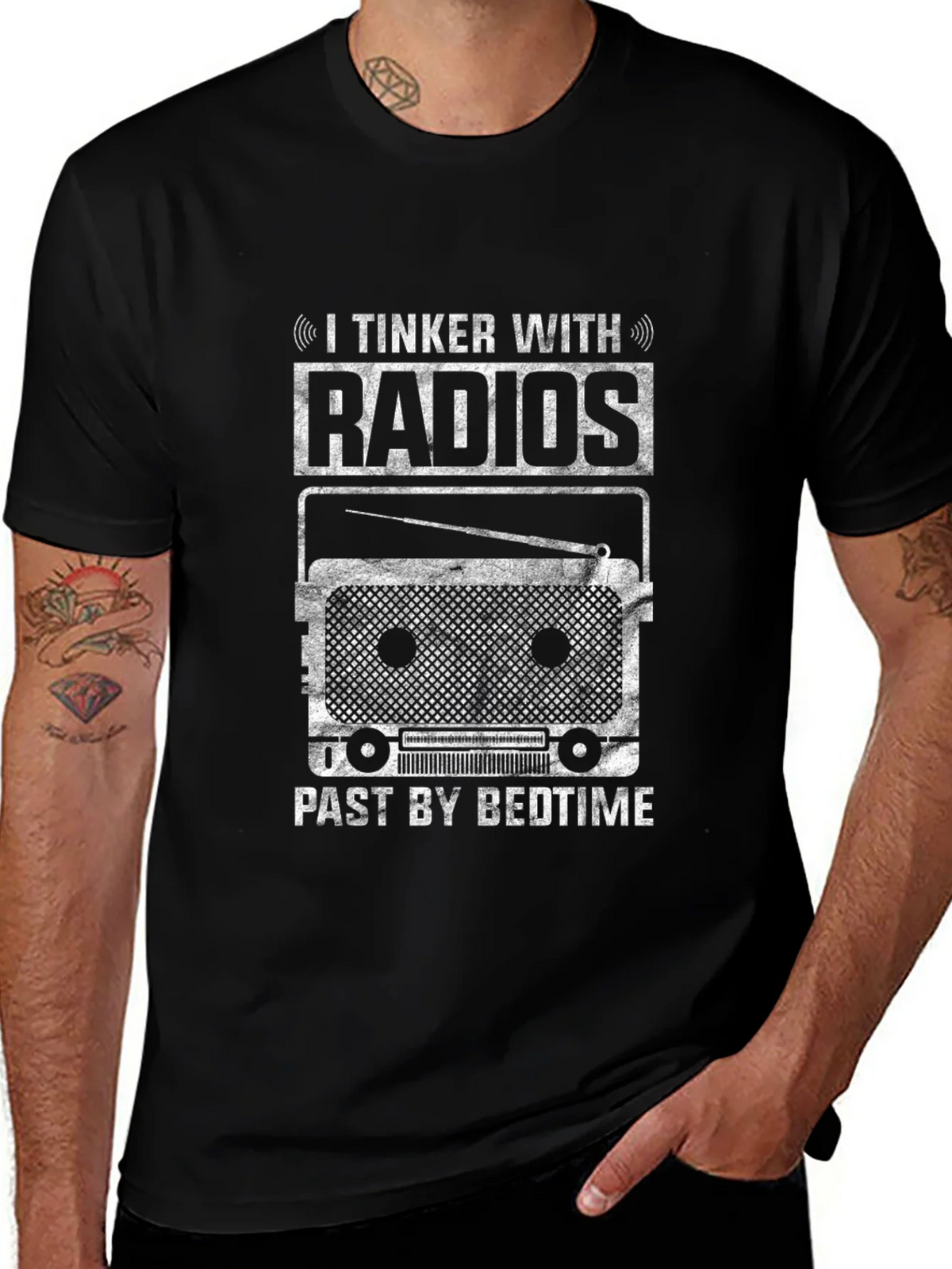 I Tinker With Radios T-Shirt - Hobbyist Tee product image 1