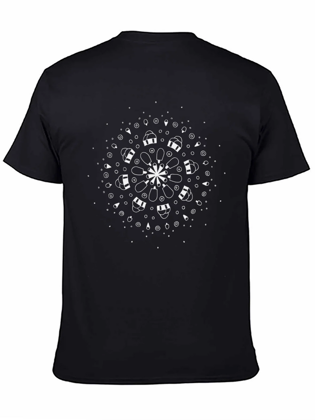 Modern Mandala Graphic Tee - Black Cotton Comfort product image 4