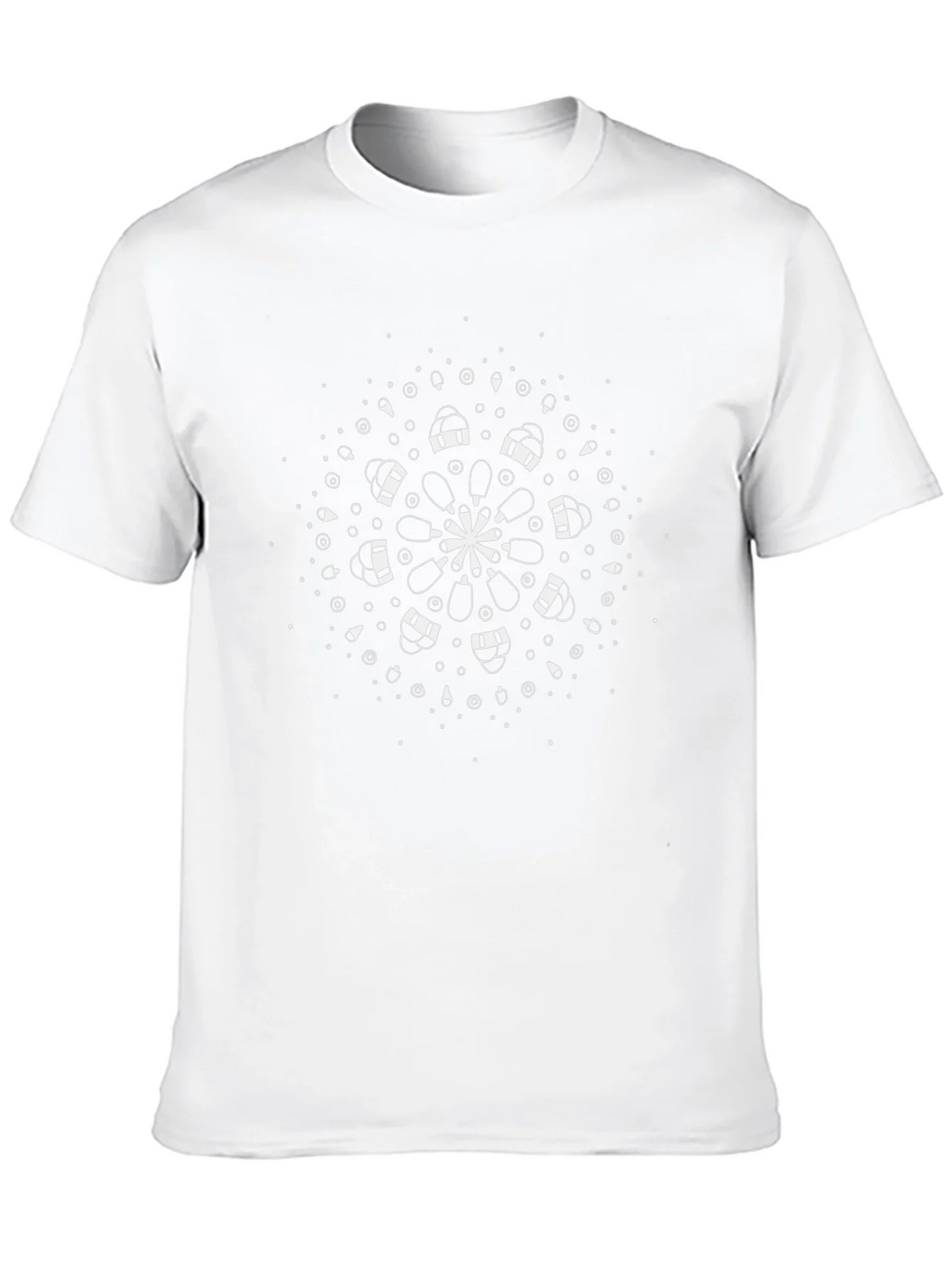Modern Mandala Graphic Tee - Black Cotton Comfort product image 9