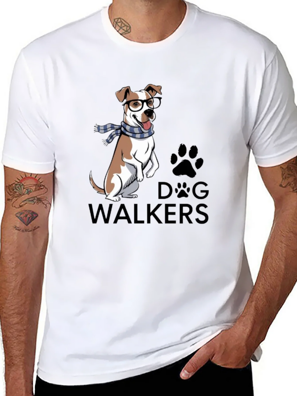 Dog Walkers T-Shirt with Cute Graphic product image 7