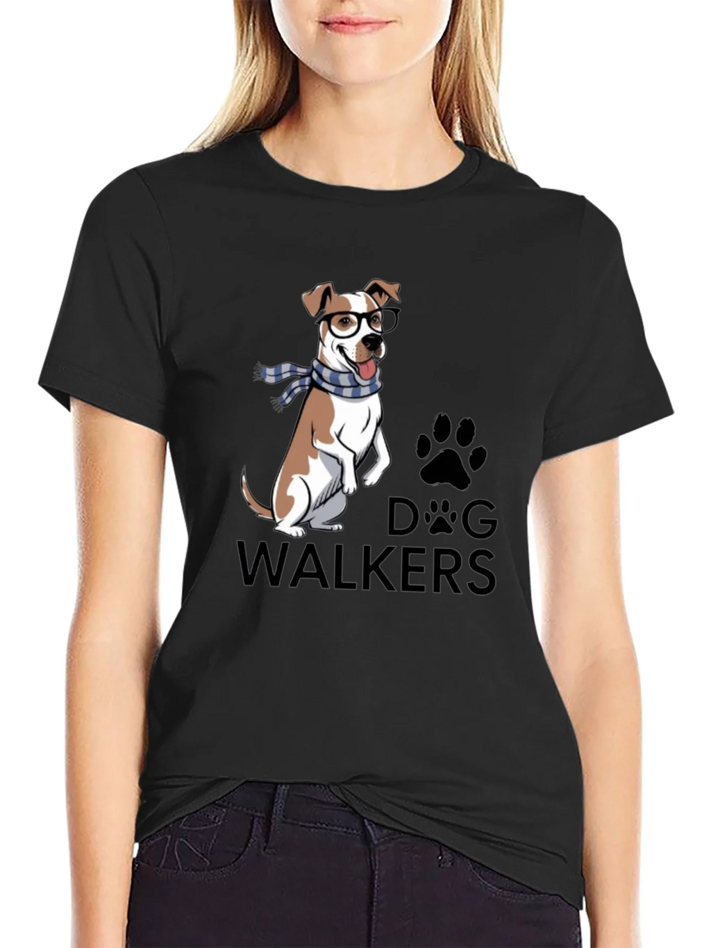 Dog Walkers T-Shirt with Cute Graphic product image 2