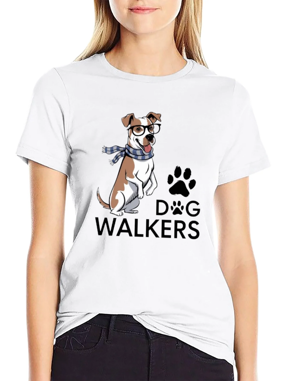 Dog Walkers T-Shirt with Cute Graphic product image 8