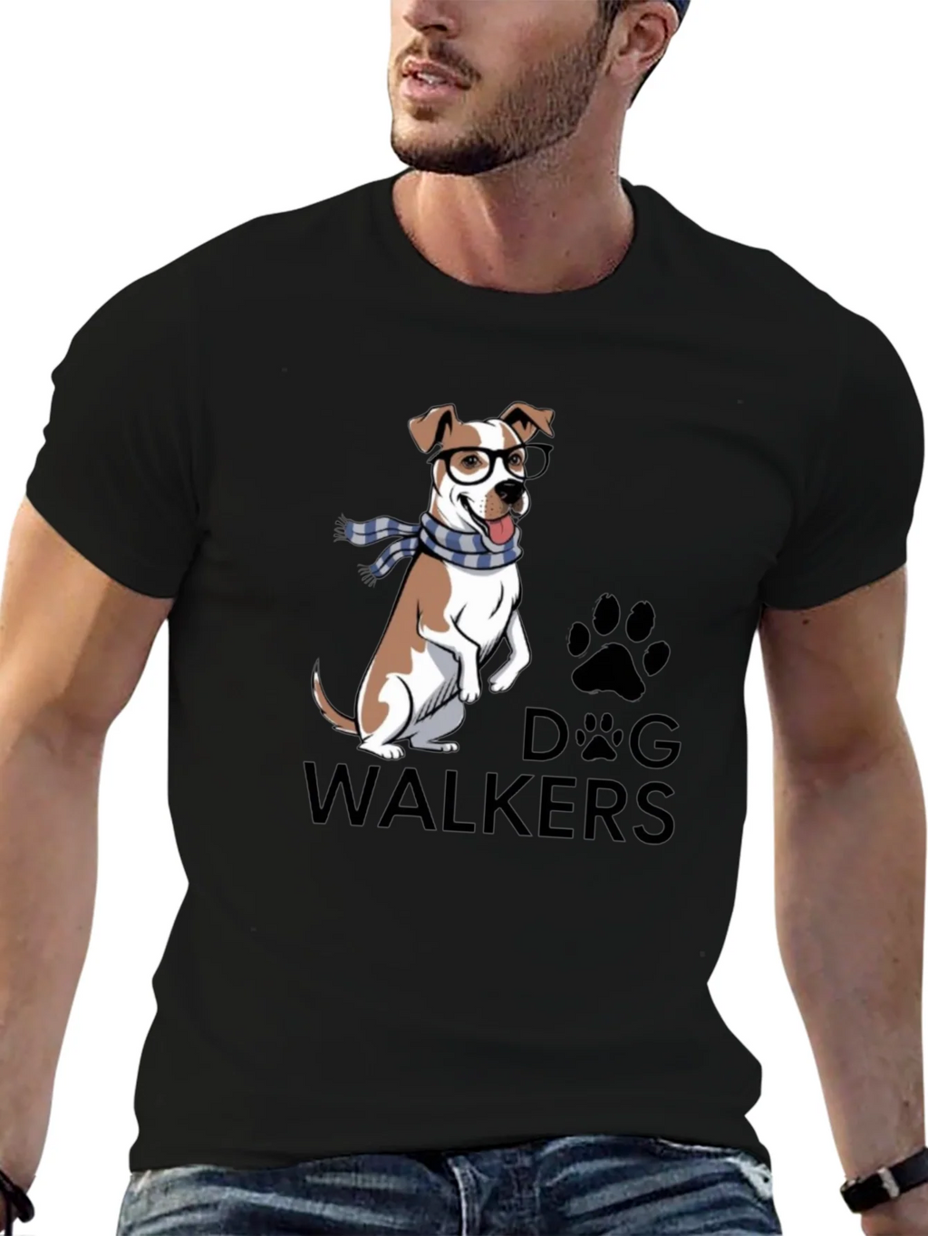 Dog Walkers T-Shirt with Cute Graphic product image 6