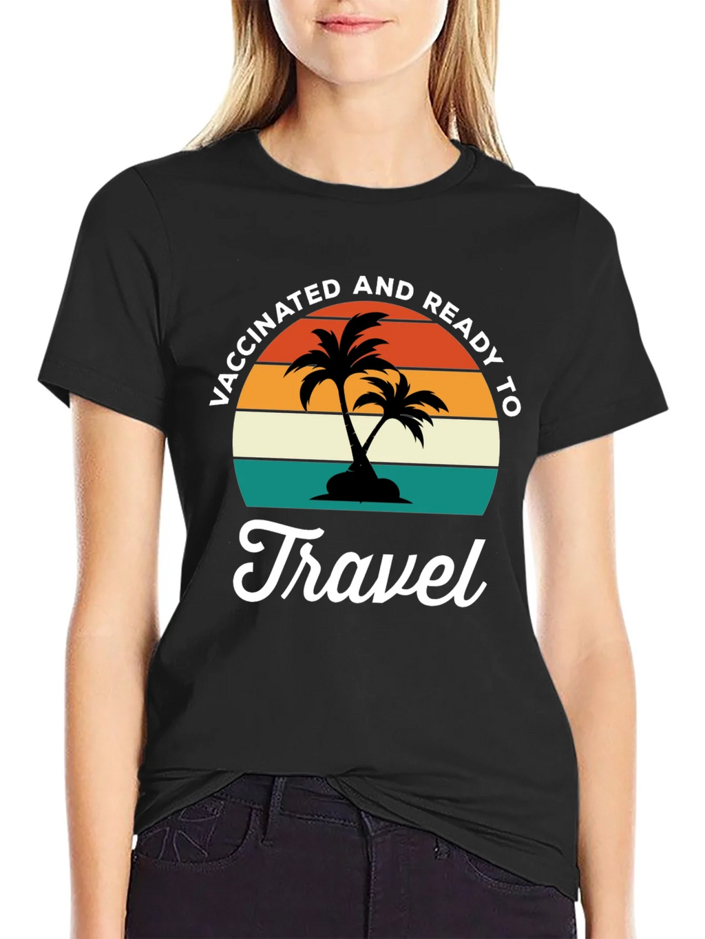 Vaccinated & Ready to Travel Graphic Tee product image 2