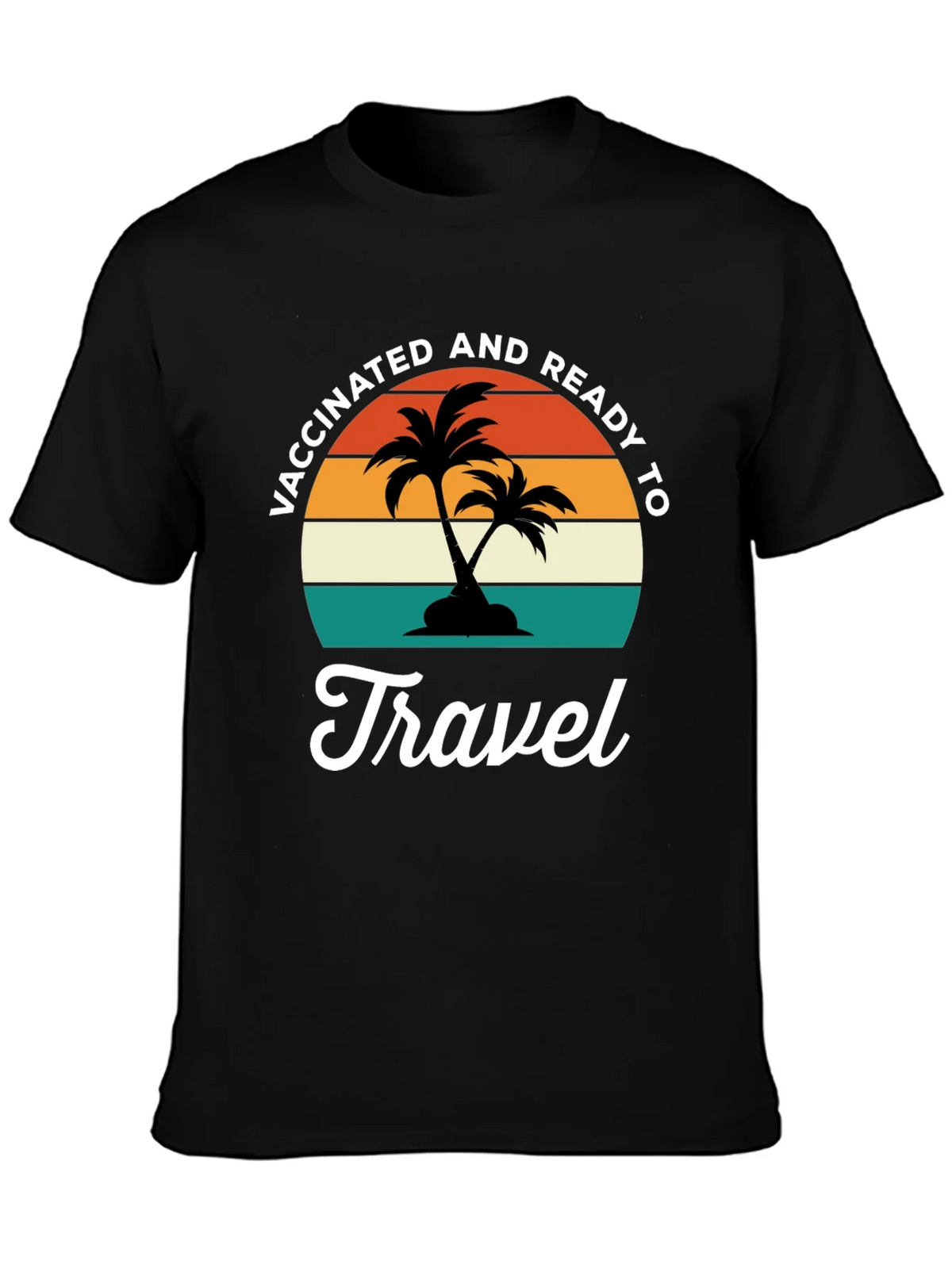Vaccinated & Ready to Travel Graphic Tee product image 3