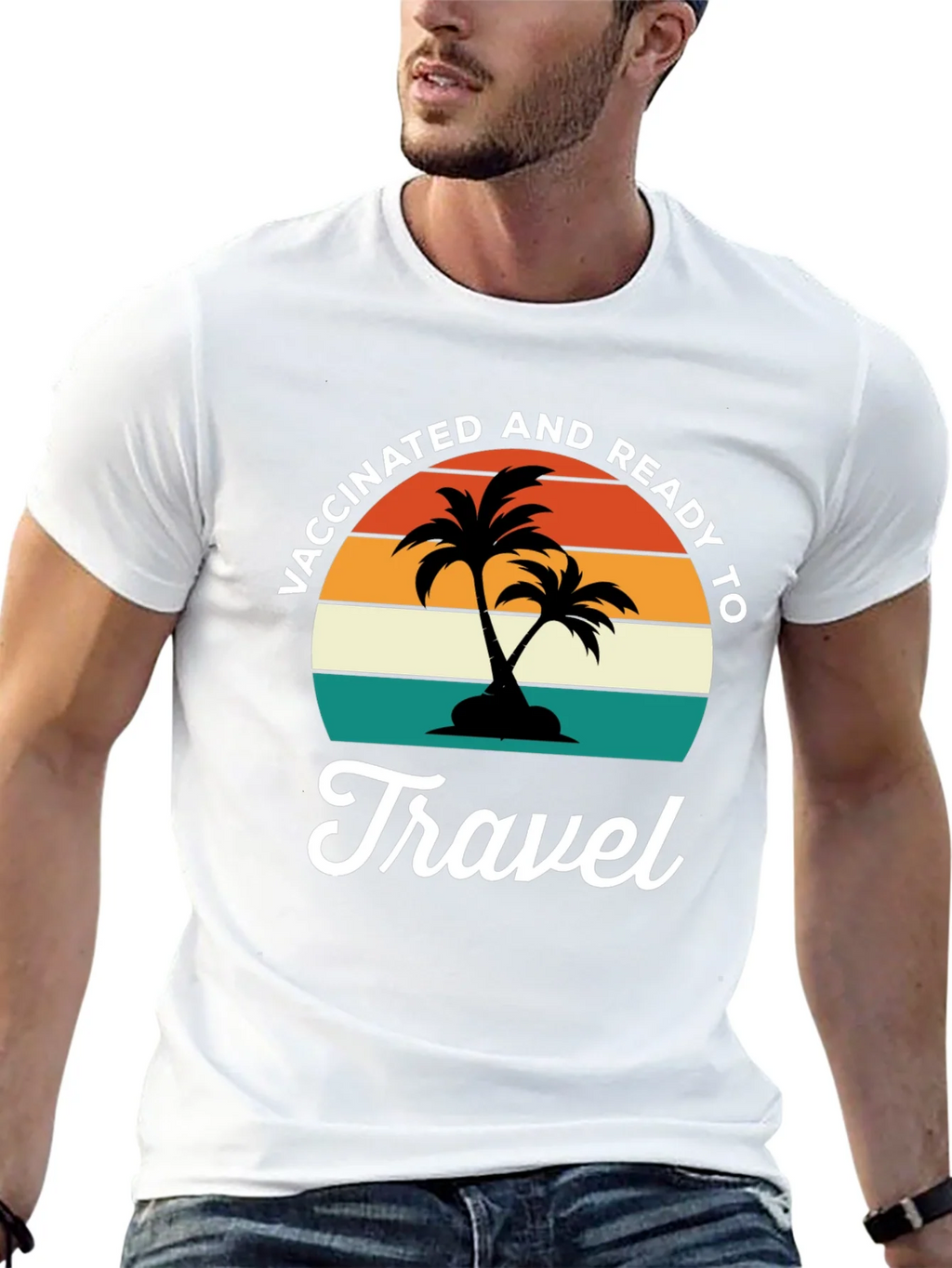 Vaccinated & Ready to Travel Graphic Tee product image 10