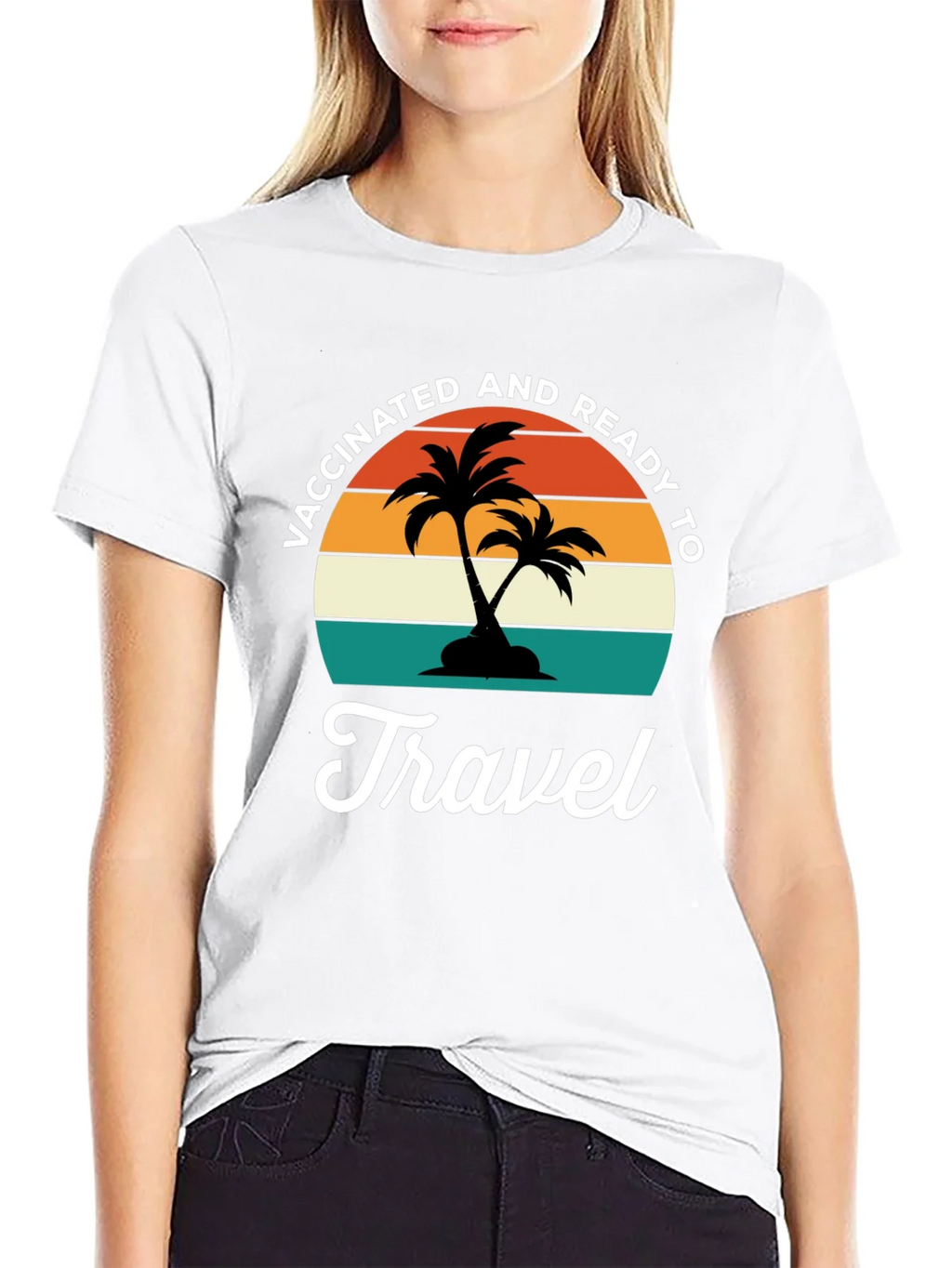 Vaccinated & Ready to Travel Graphic Tee product image 7