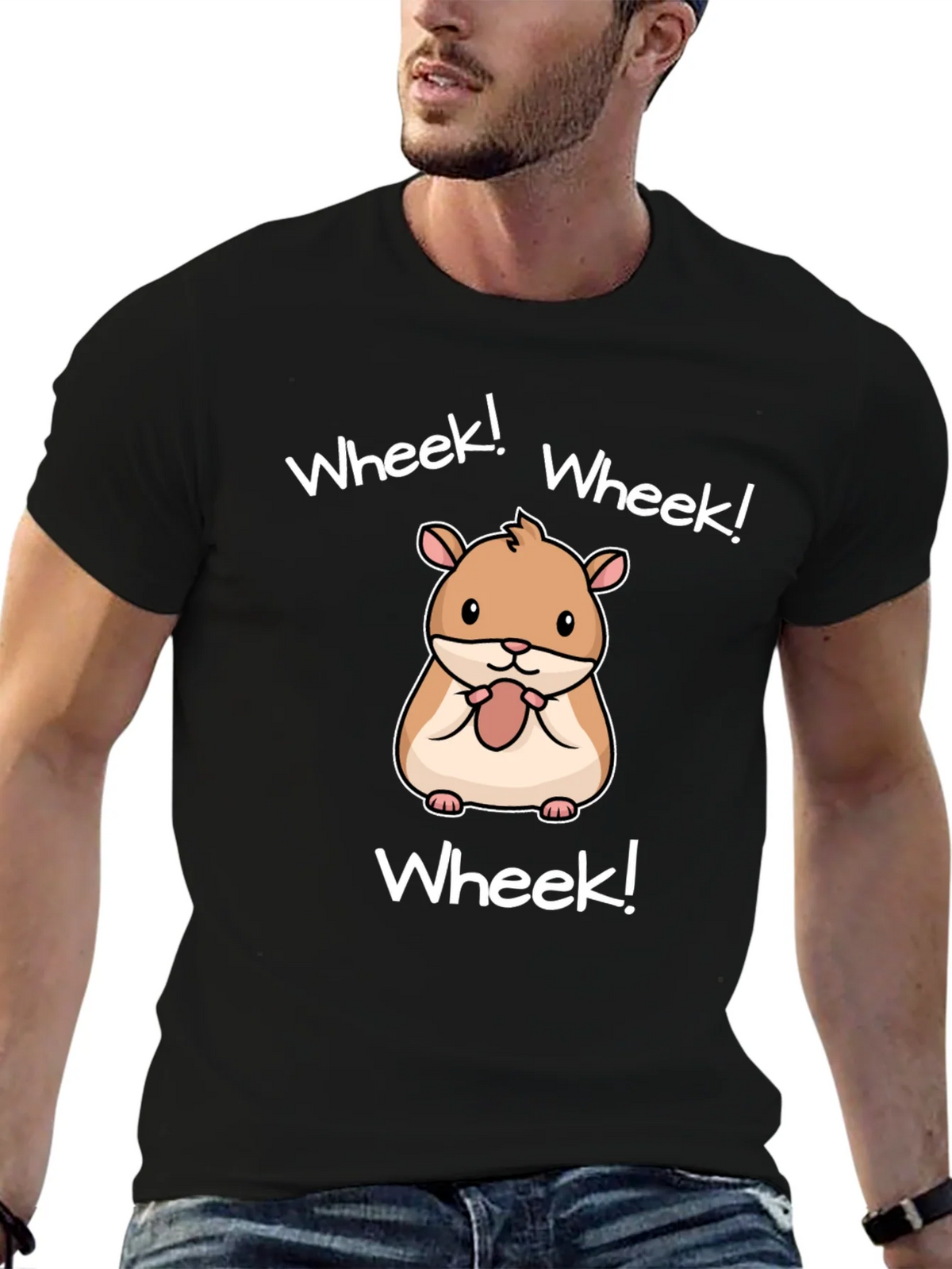 Wheek! Hamster Graphic T-Shirt - Cute Animal Tee product image 6