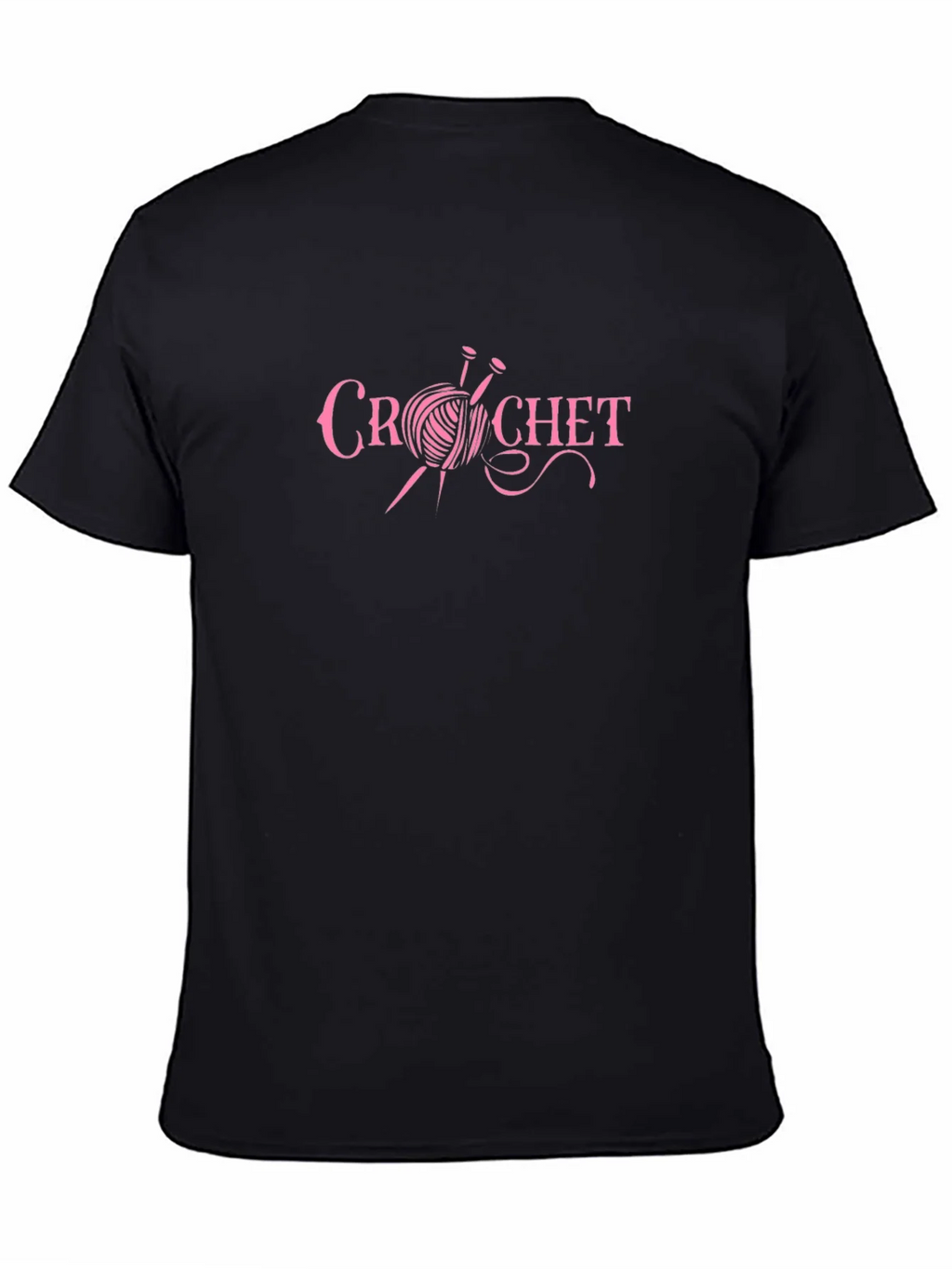 Crochet Graphic Black T-Shirt product image 4