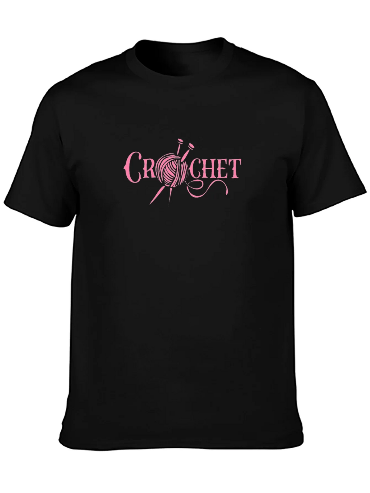 Crochet Graphic Black T-Shirt product image 3