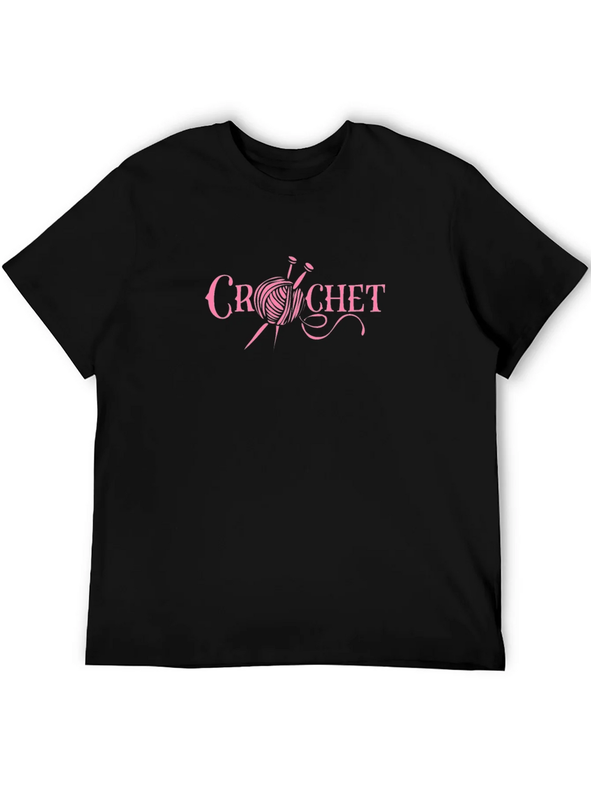 Crochet Graphic Black T-Shirt product image 5