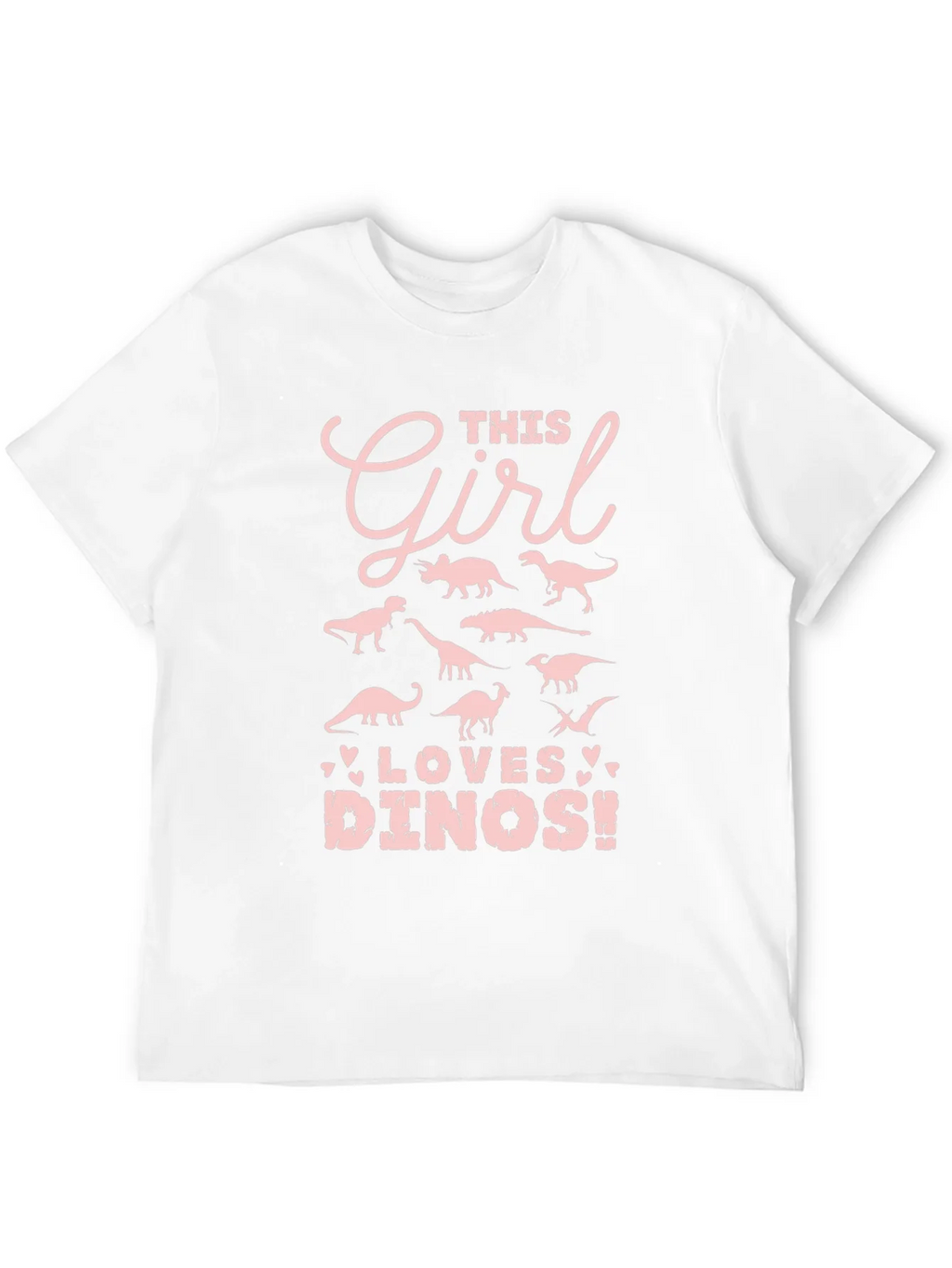 Girl Loves Dinos T-Shirt - Black product image 7
