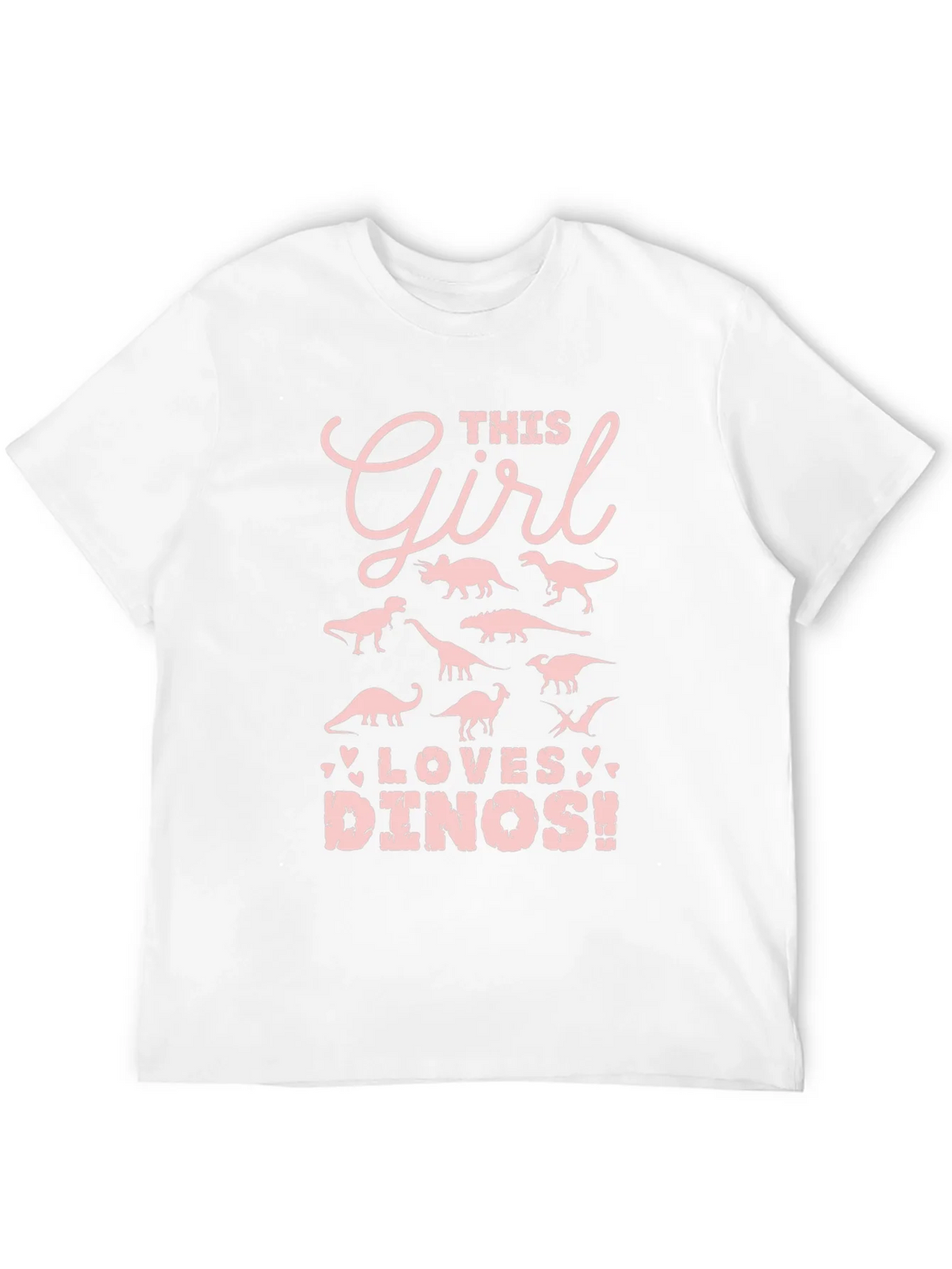 Girl Loves Dinos T-Shirt - Black product image 7