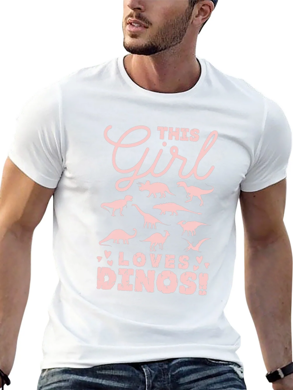 Girl Loves Dinos T-Shirt - Black product image 8