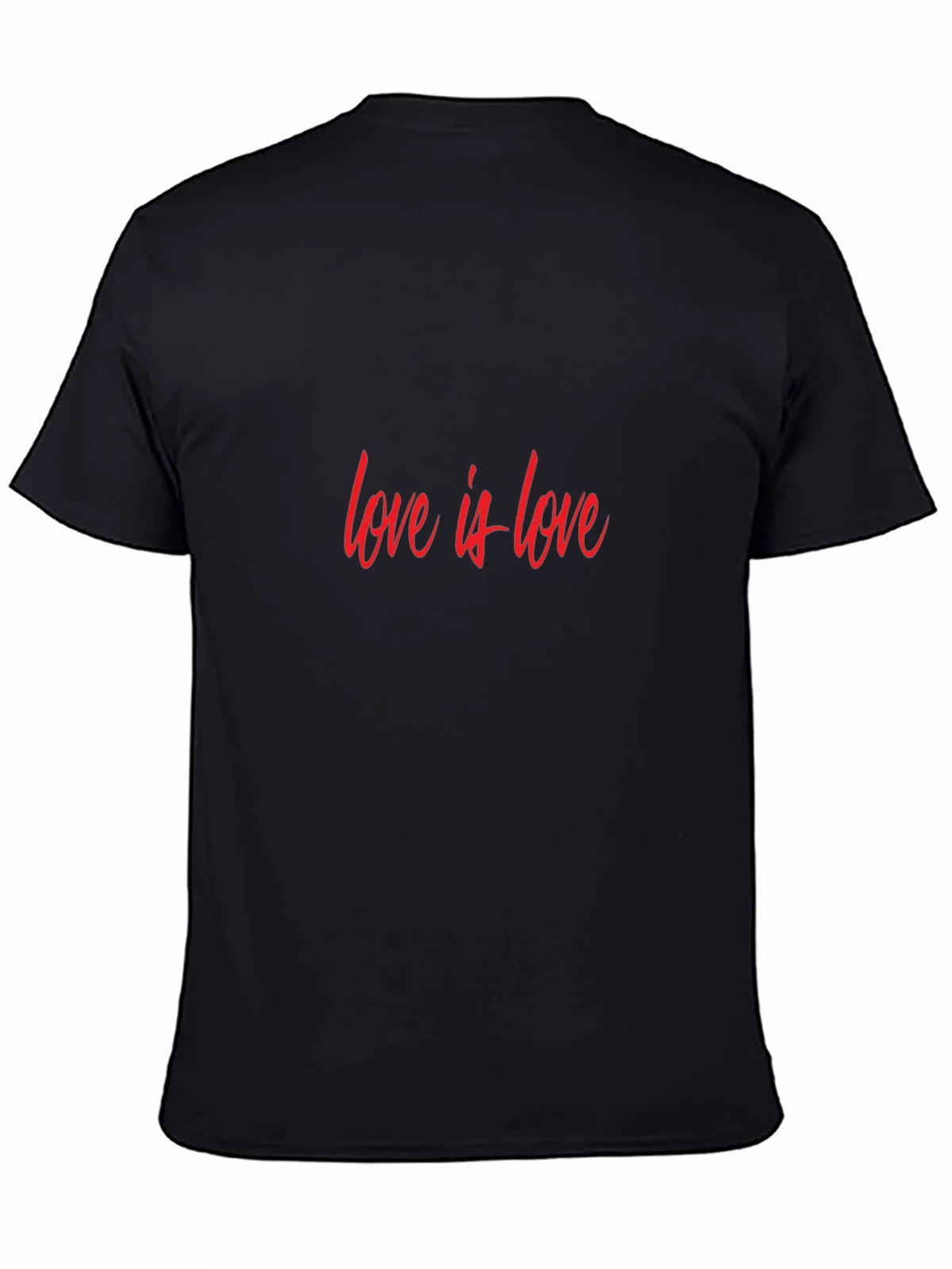 Love is T-Shirt - Black Casual Cotton Tee product image 4