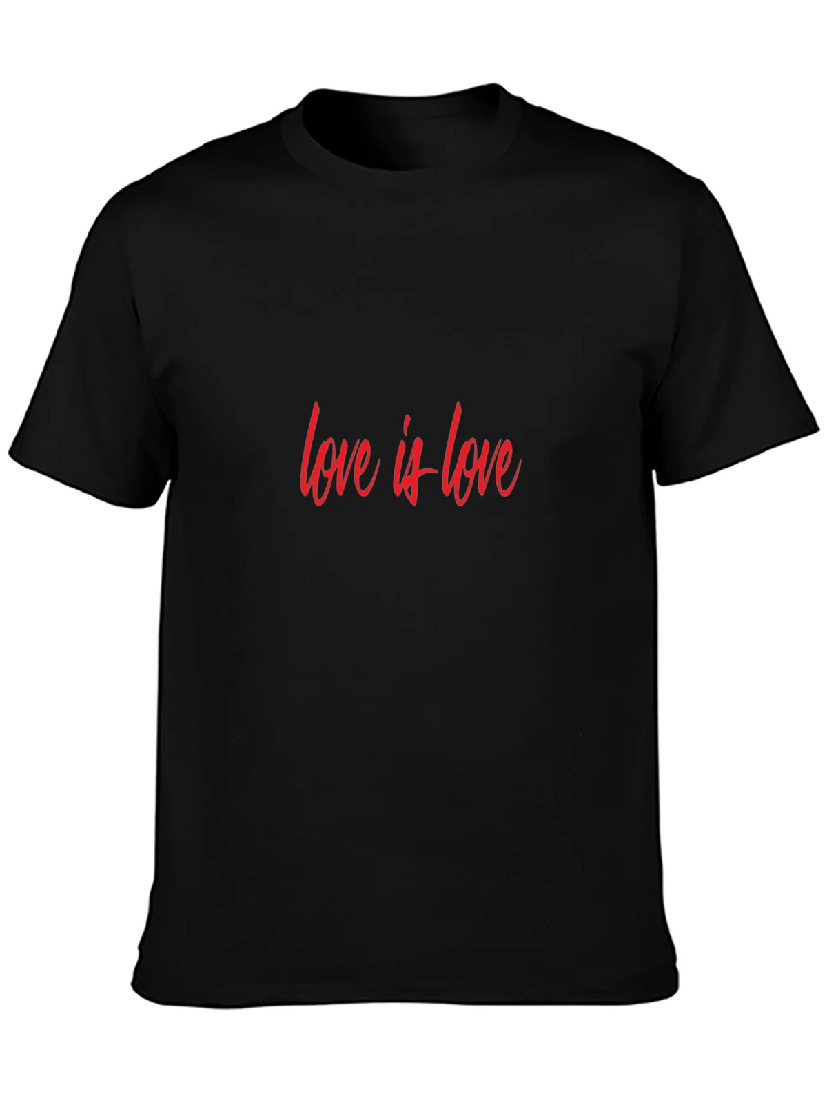 Love is T-Shirt - Black Casual Cotton Tee product image 3