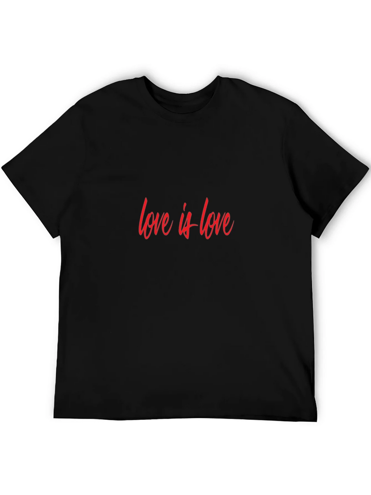 Love is T-Shirt - Black Casual Cotton Tee product image 5