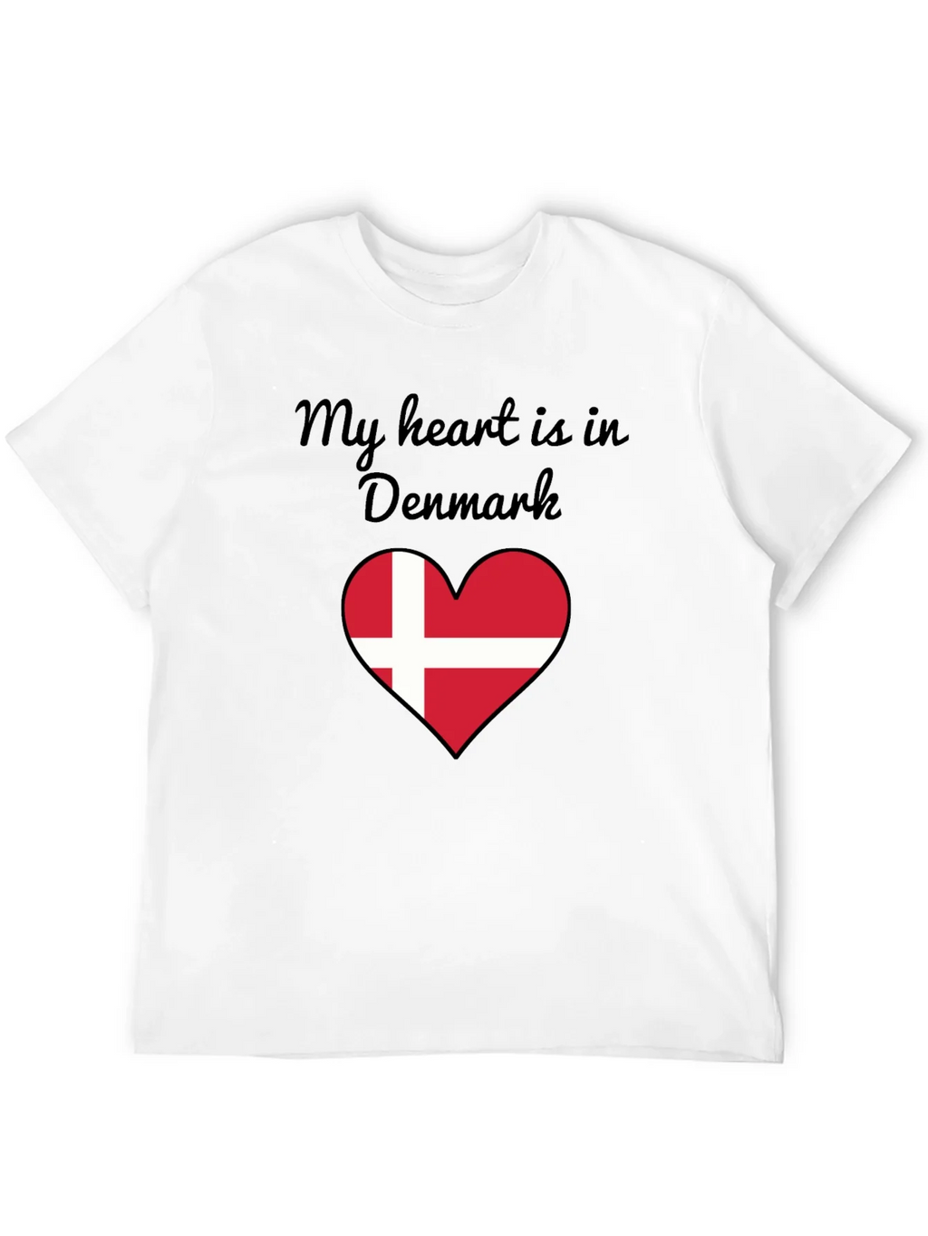 Denmark Heart Flag Graphic T-Shirt product image 10