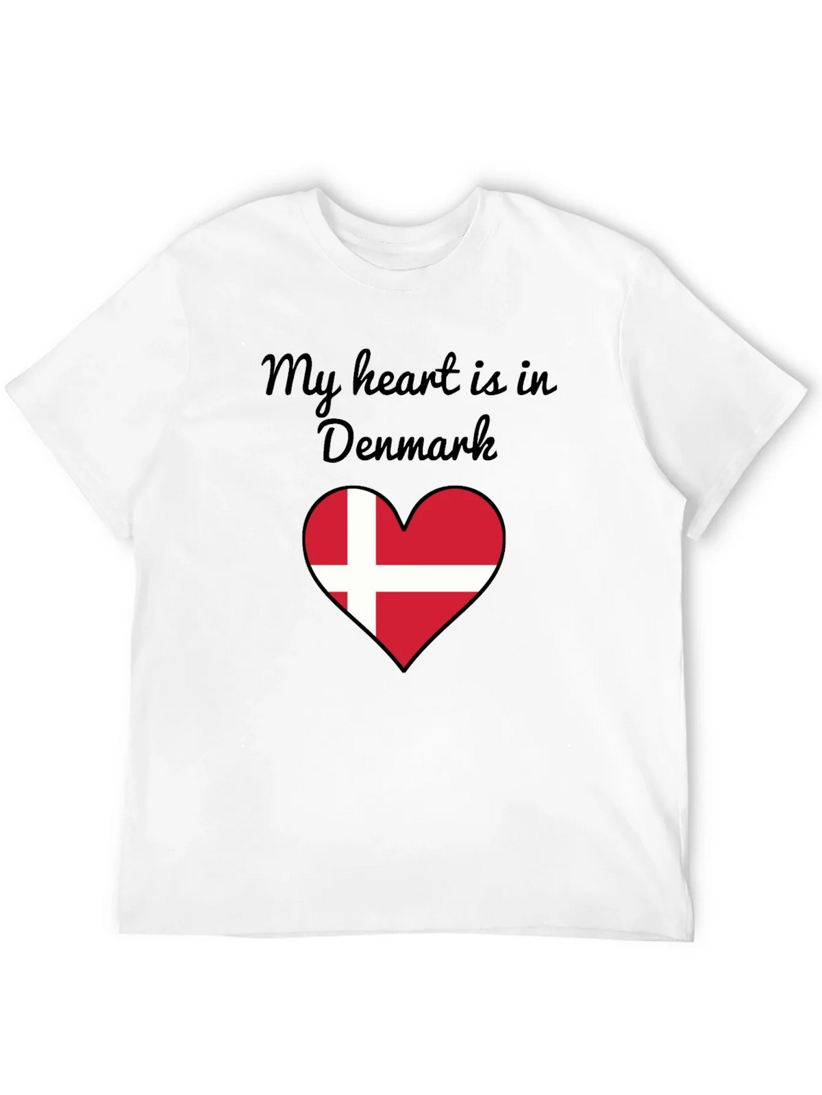 Denmark Heart Flag Graphic T-Shirt product image 10