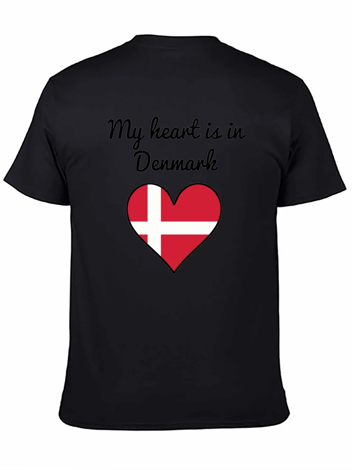 Denmark Heart Flag Graphic T-Shirt product image 4