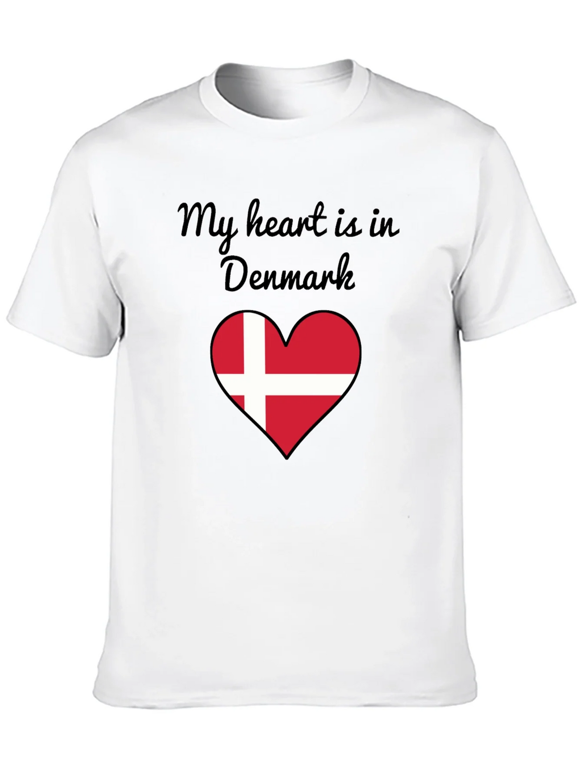 Denmark Heart Flag Graphic T-Shirt product image 9