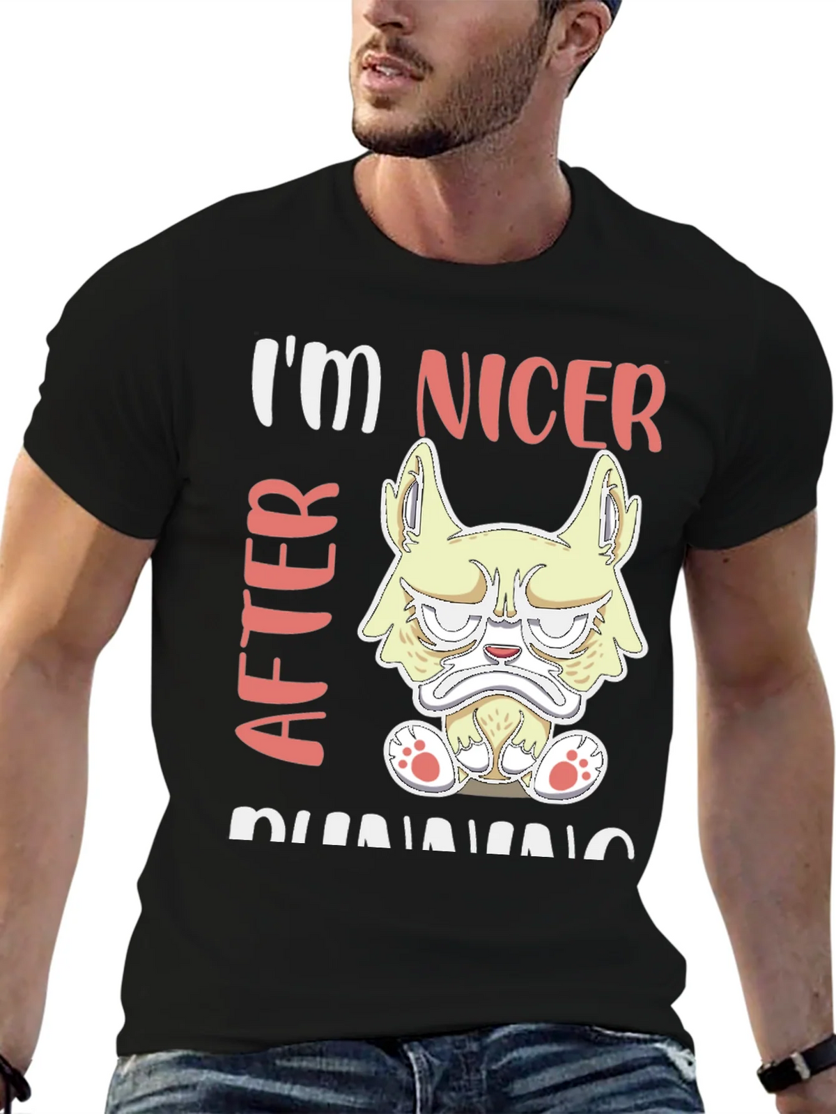 Funny Grumpy Dog Running T-Shirt product image 5