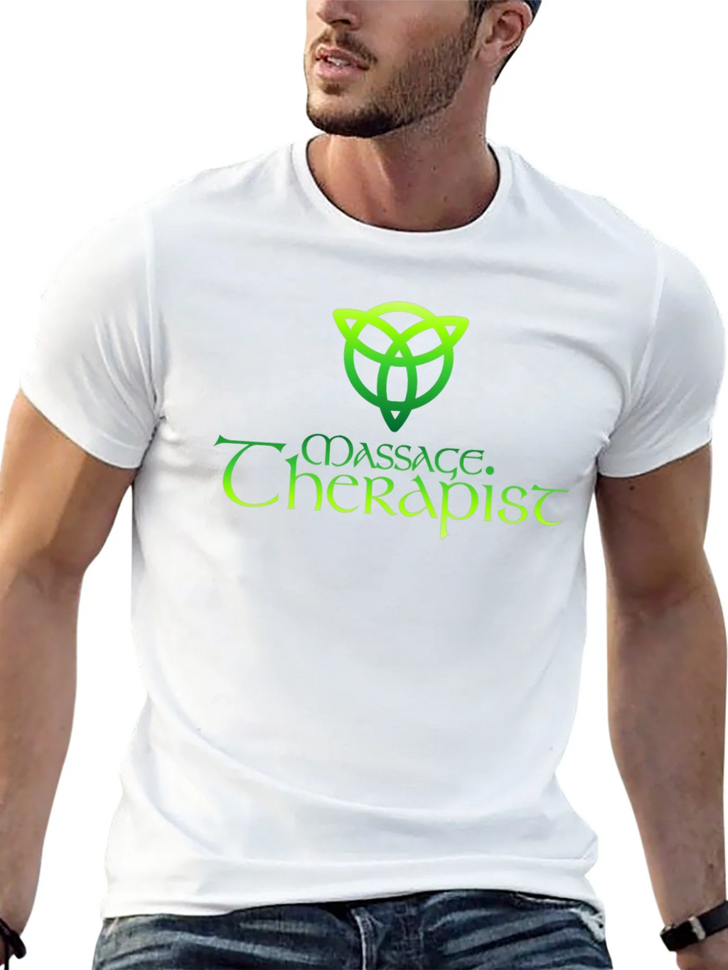 Massage Therapist Celtic Knot Black T-Shirt product image 12