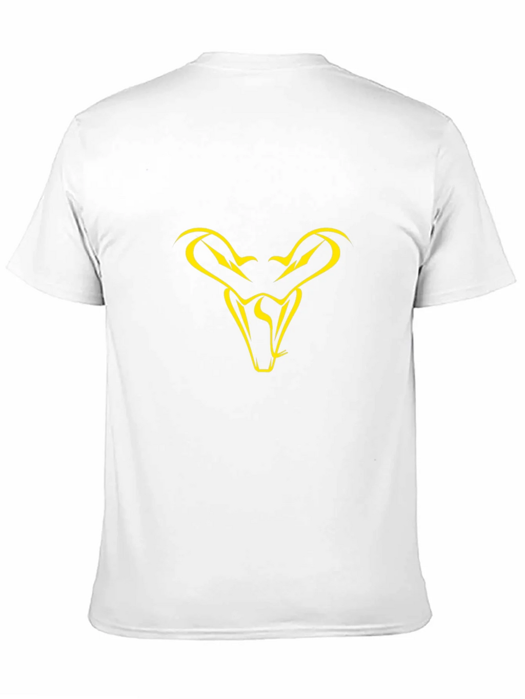 Black T-Shirt with Yellow Snake Head Graphic product image 9