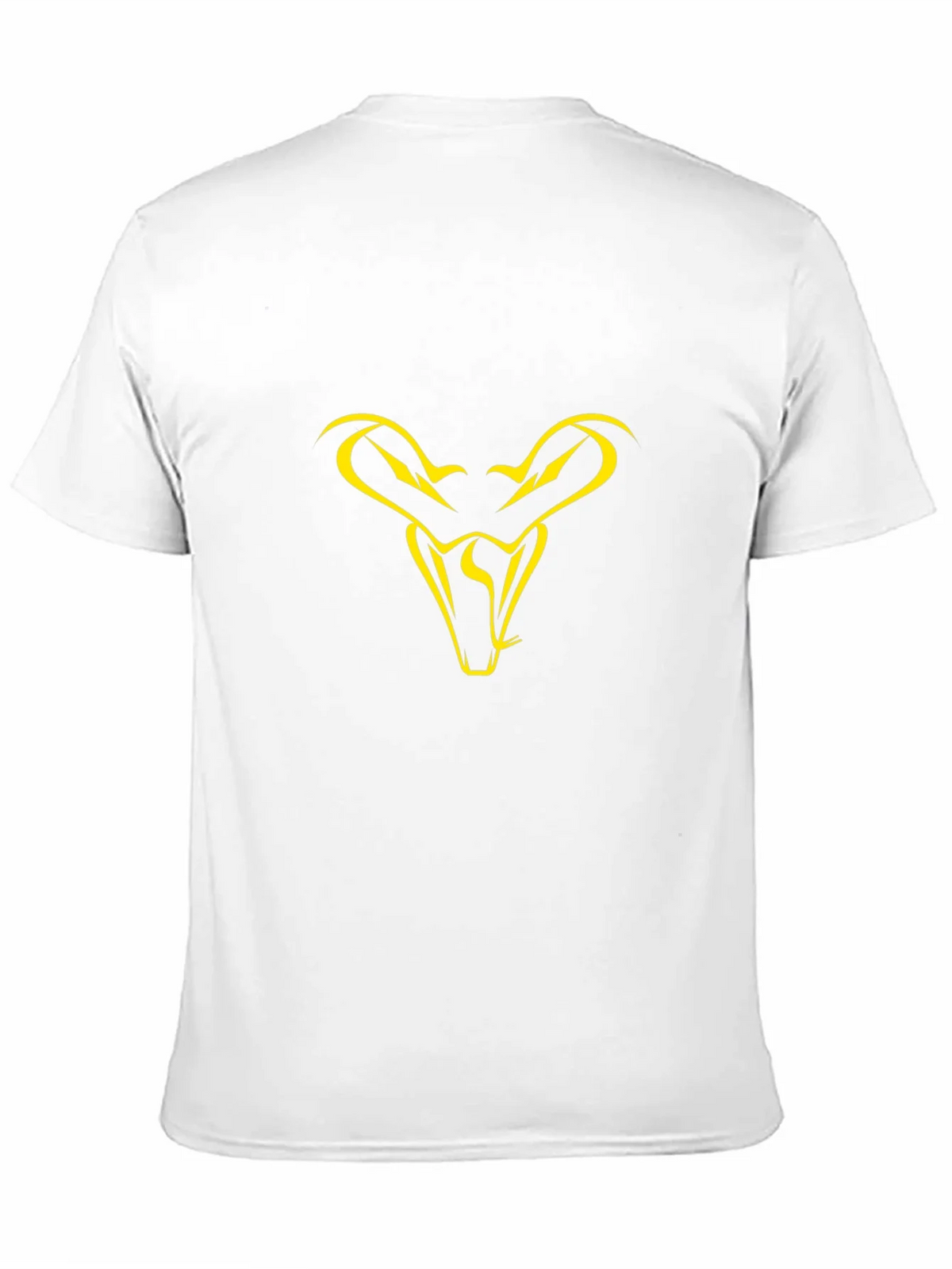 Black T-Shirt with Yellow Snake Head Graphic product image 9
