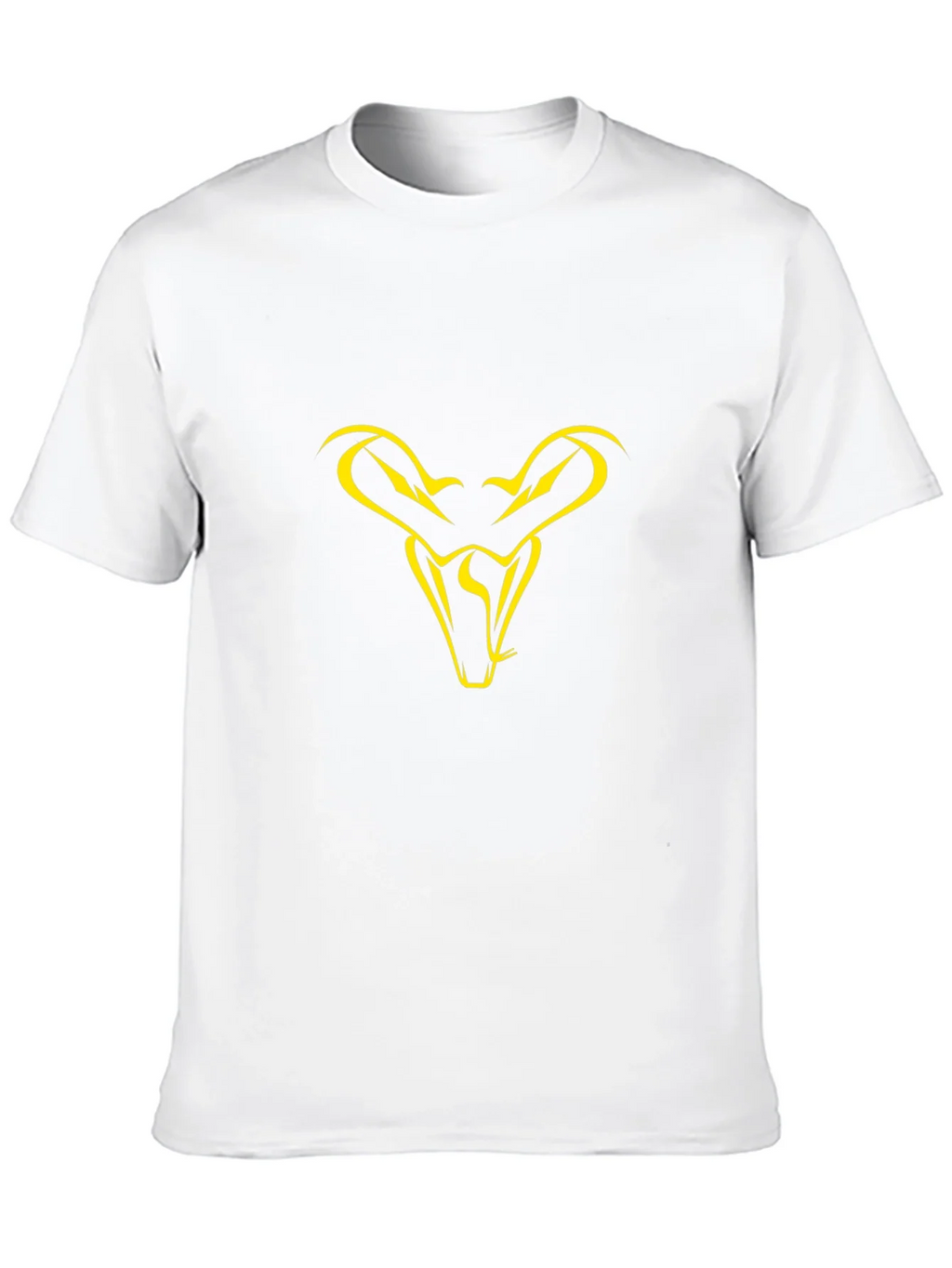 Black T-Shirt with Yellow Snake Head Graphic product image 8