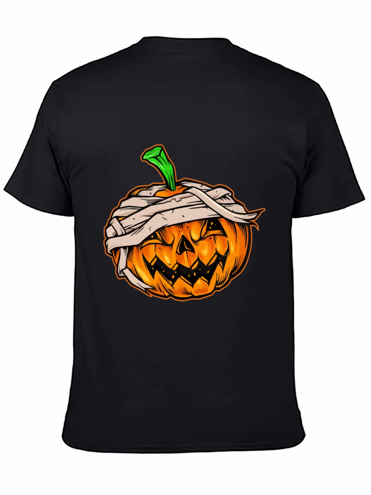 Halloween Pumpkin Mummy Graphic Tee product image 4
