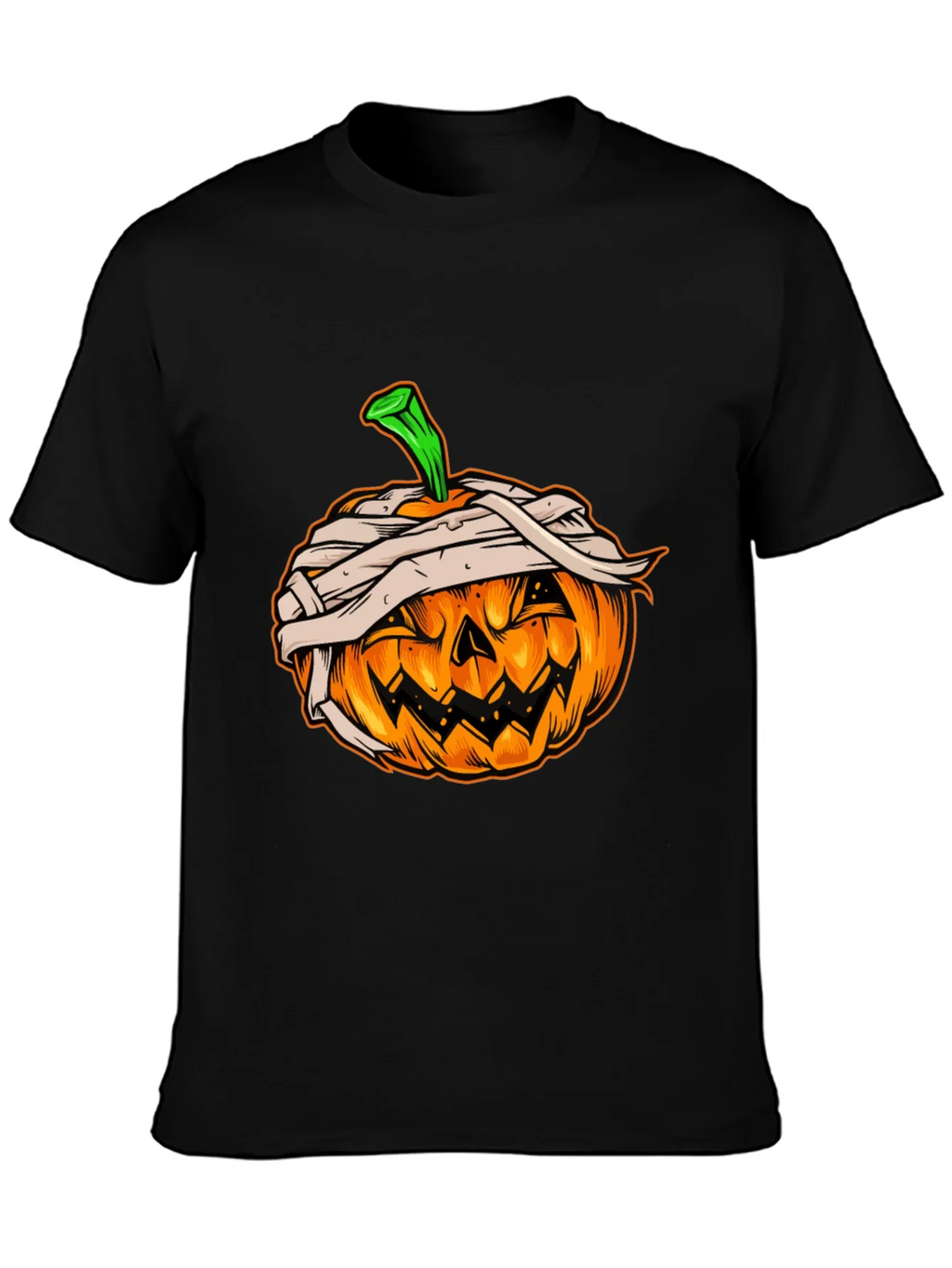 Halloween Pumpkin Mummy Graphic Tee product image 3