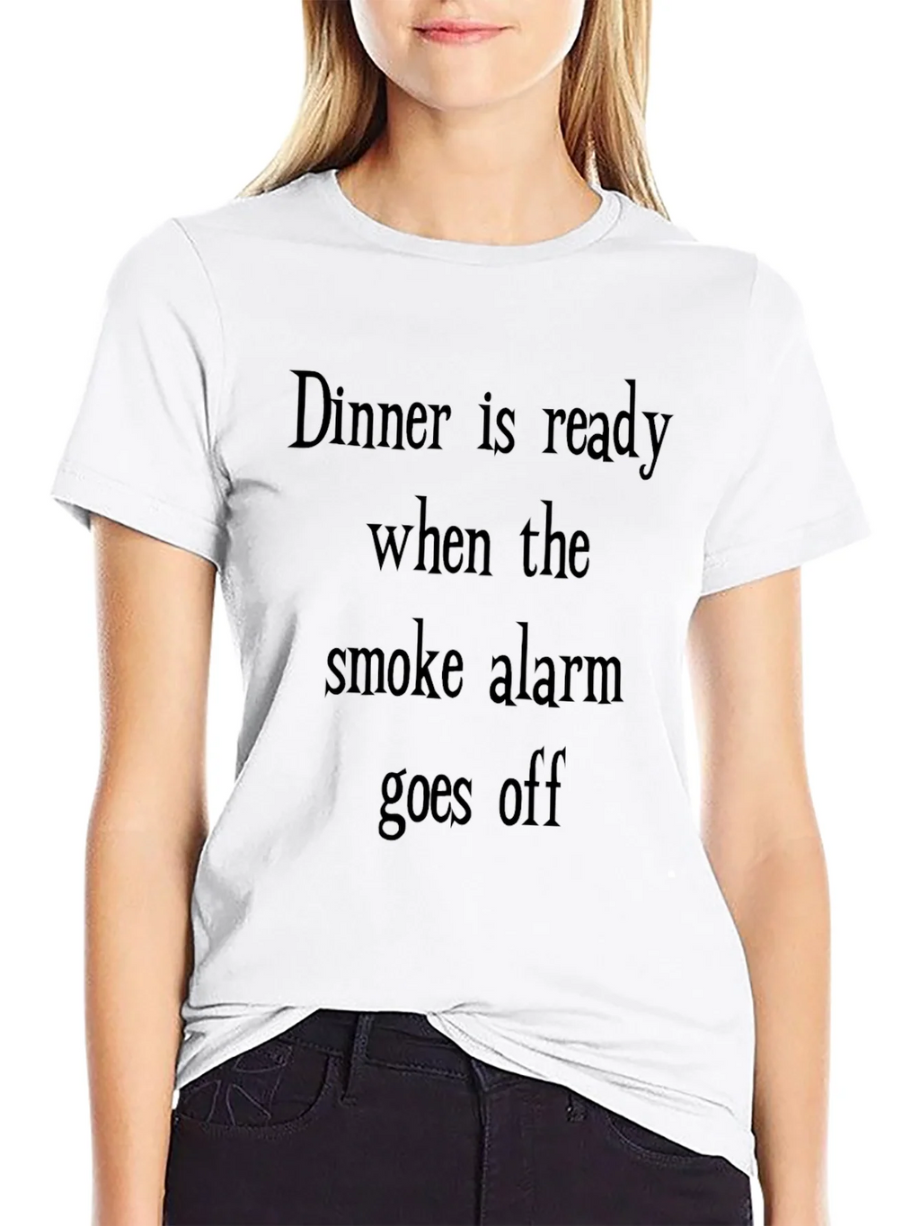 Humorous Dinner is Ready Smoke Alarm T-Shirt product image 8