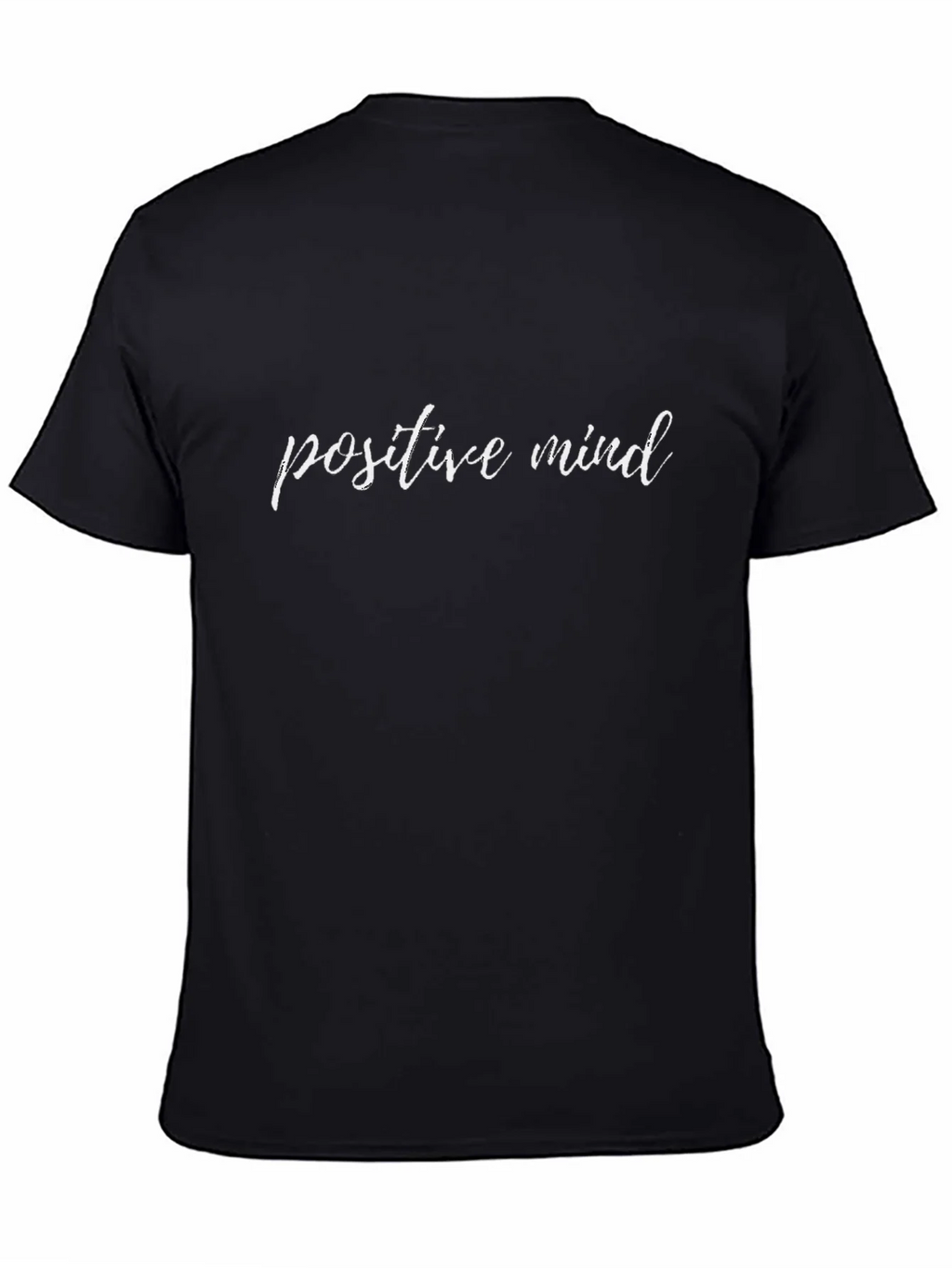 Positive Mind Graphic Tee - Black Cotton T-Shirt product image 4