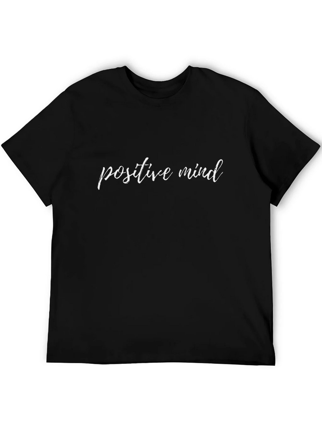 Positive Mind Graphic Tee - Black Cotton T-Shirt product image 5